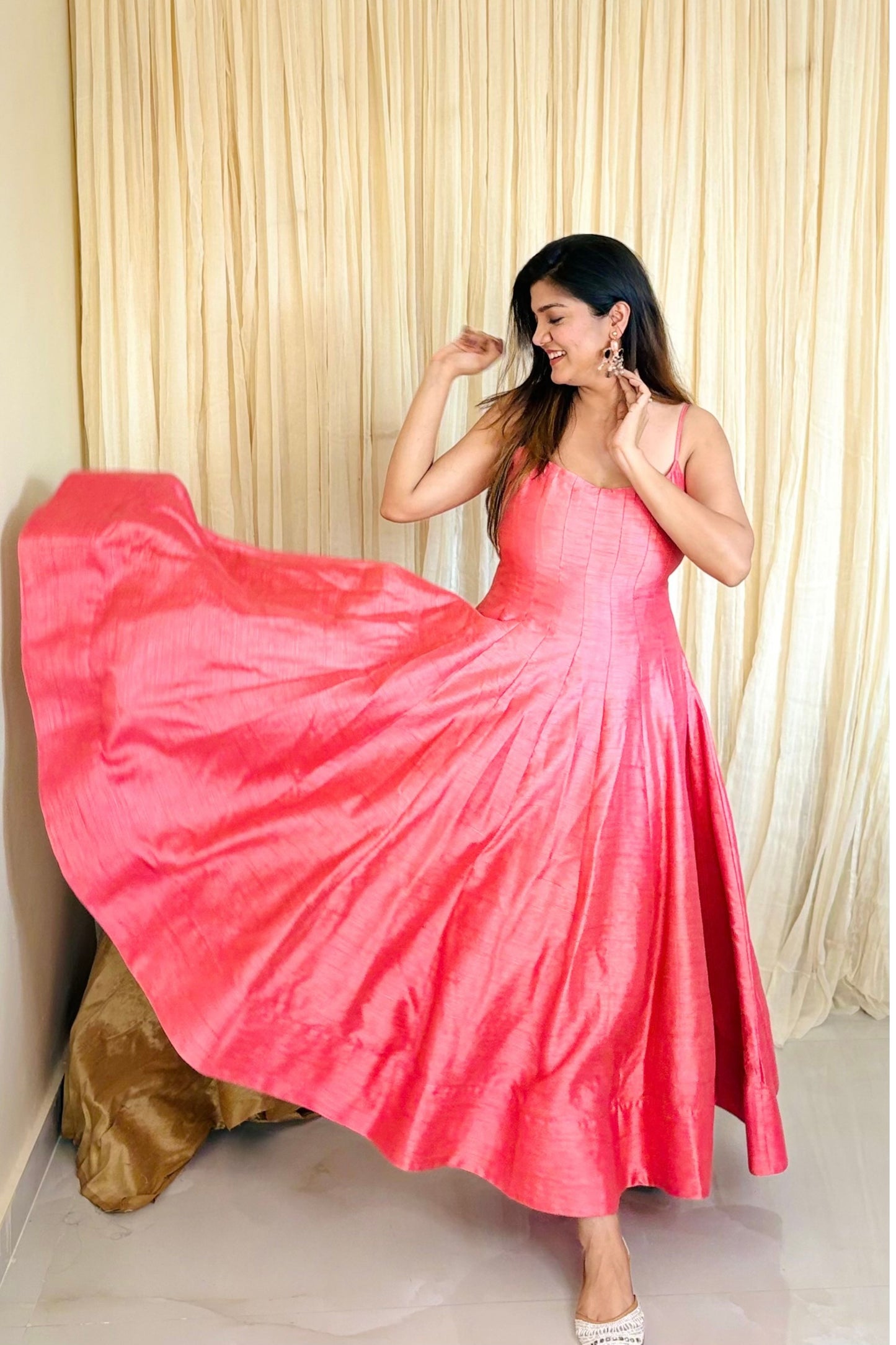 Traditional Twirl: Anarkali with Embroidered Shrug