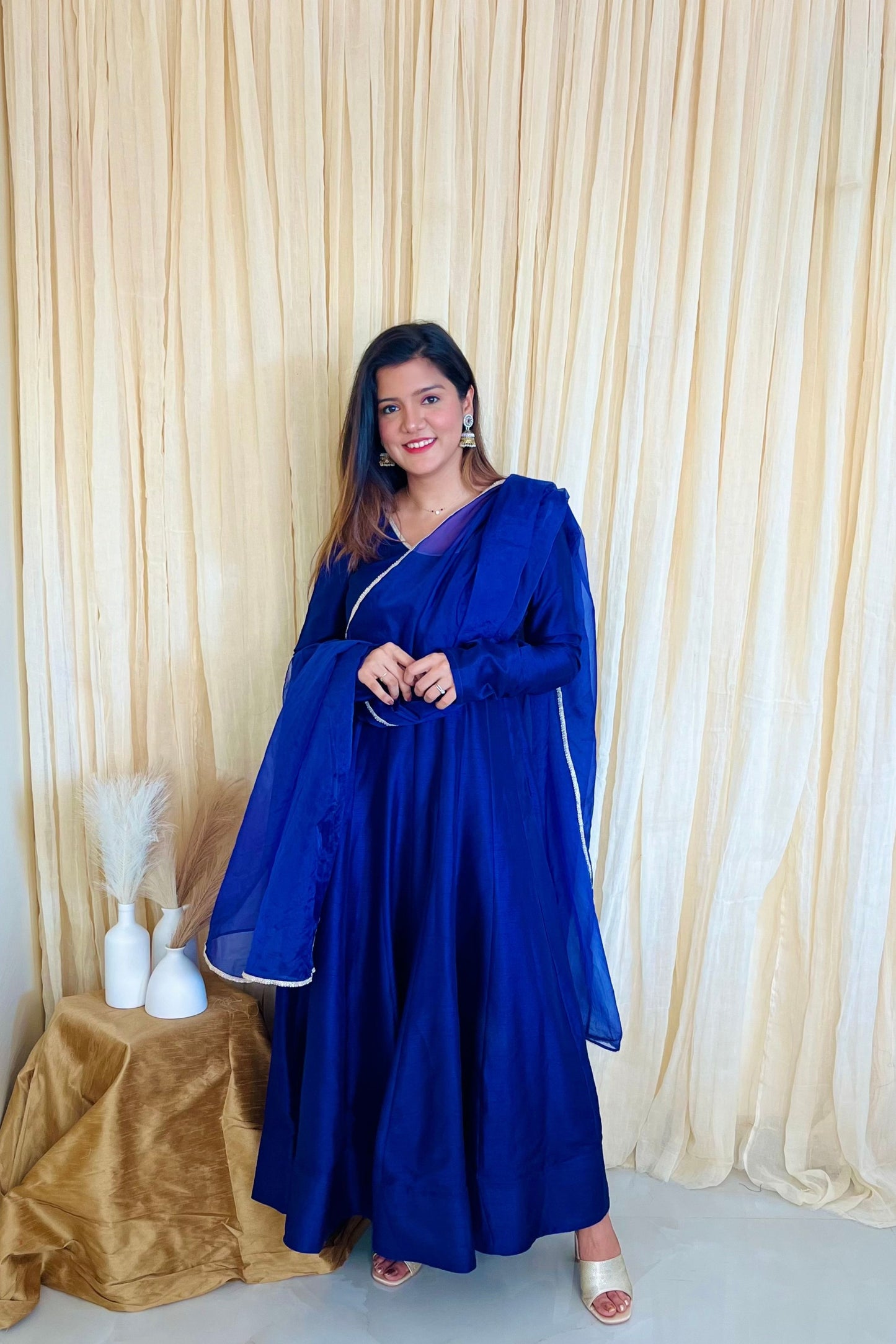 Royal Rhapsody: Blue Anarkali