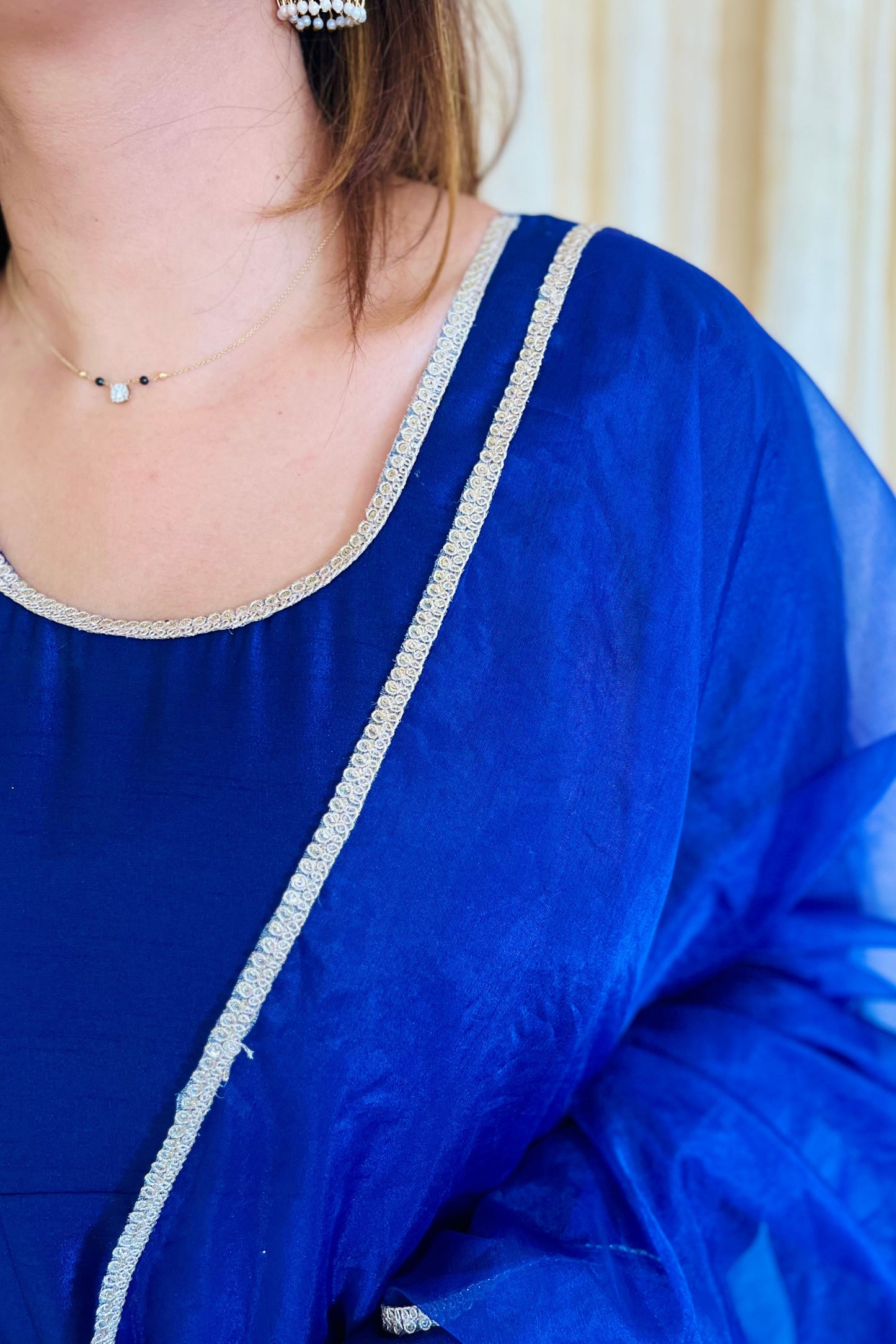 Royal Rhapsody: Blue Anarkali