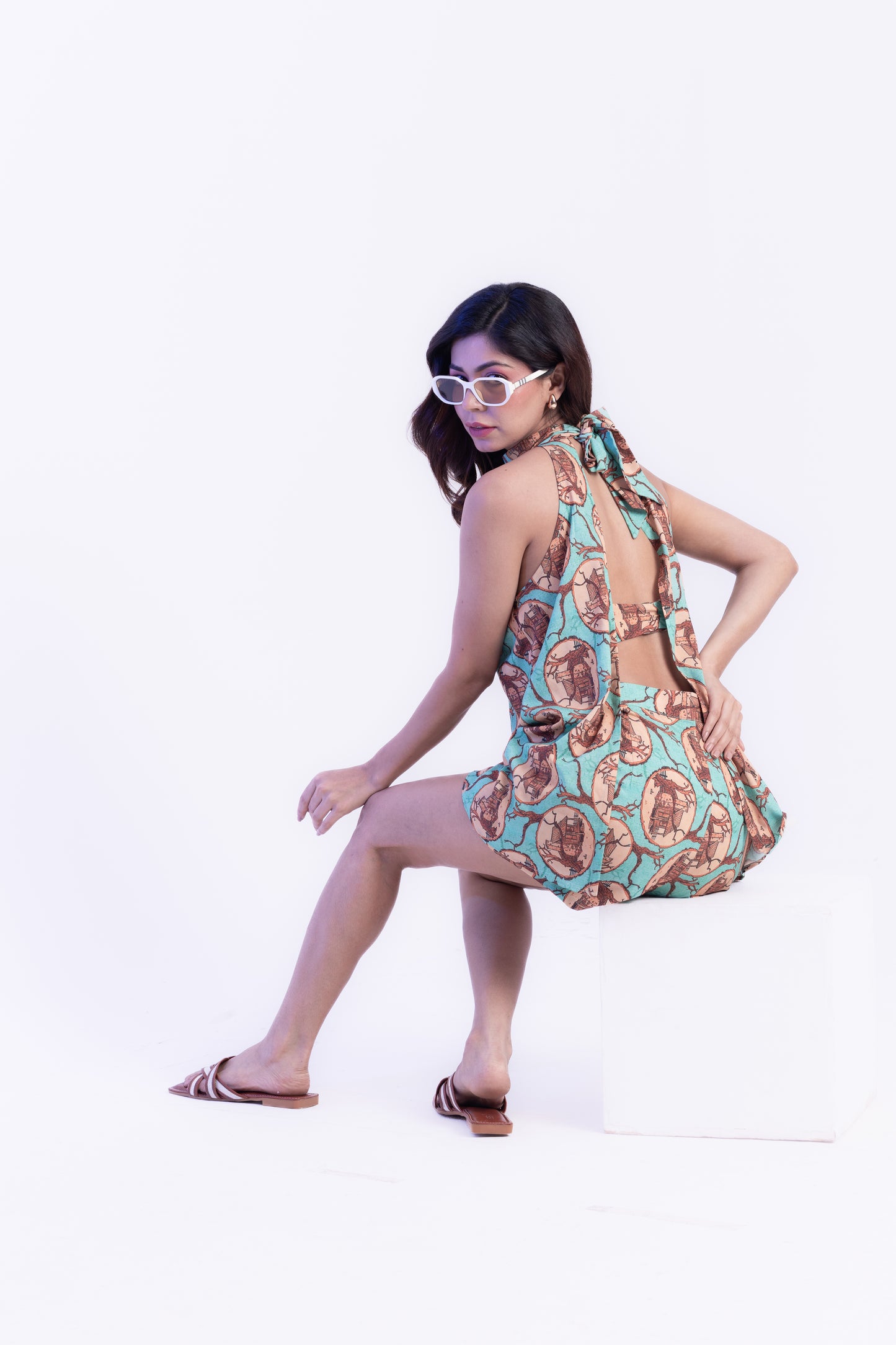 Aqua Bliss Printed Co-ord Set