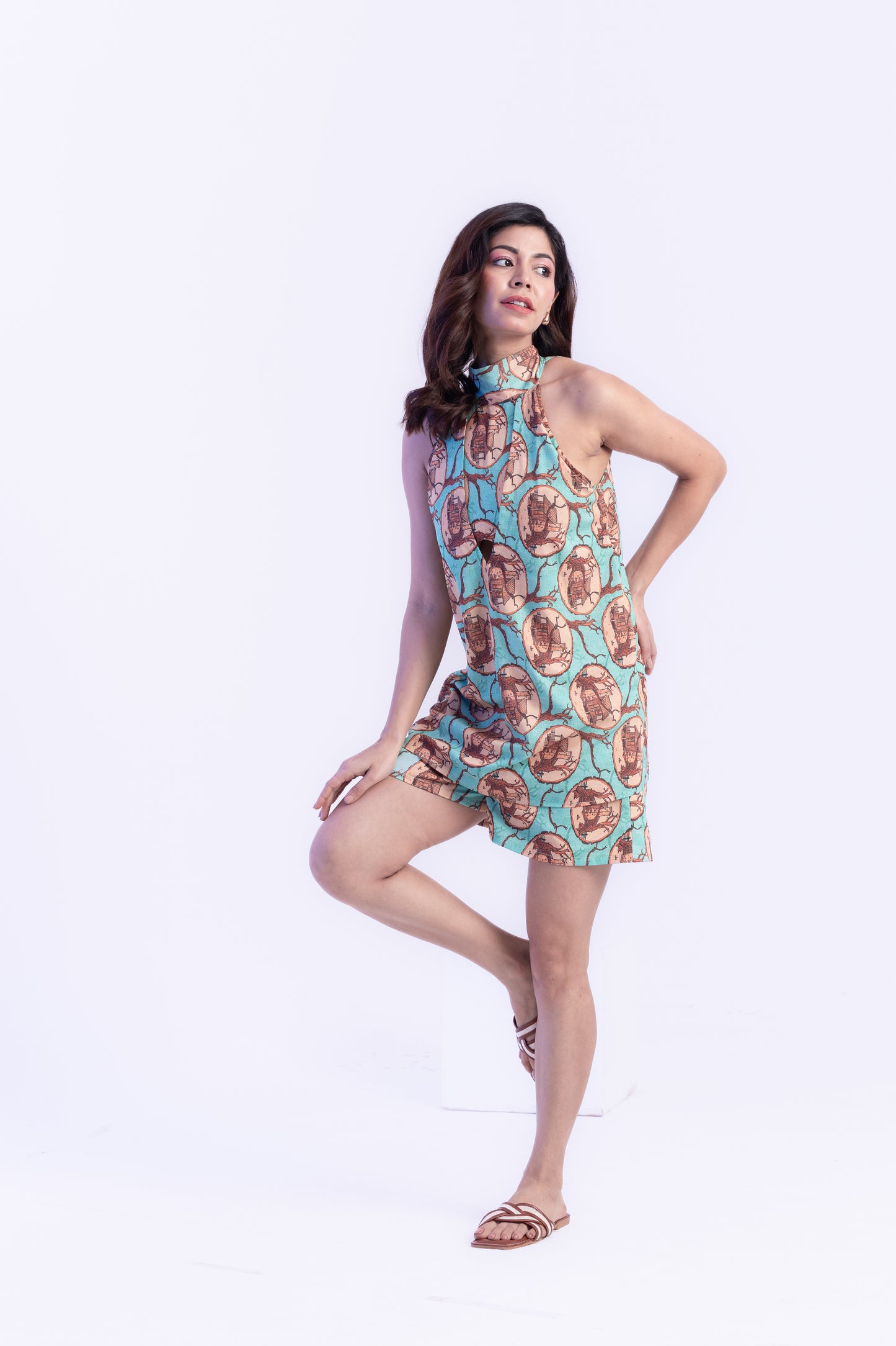 Aqua Bliss Printed Co-ord Set
