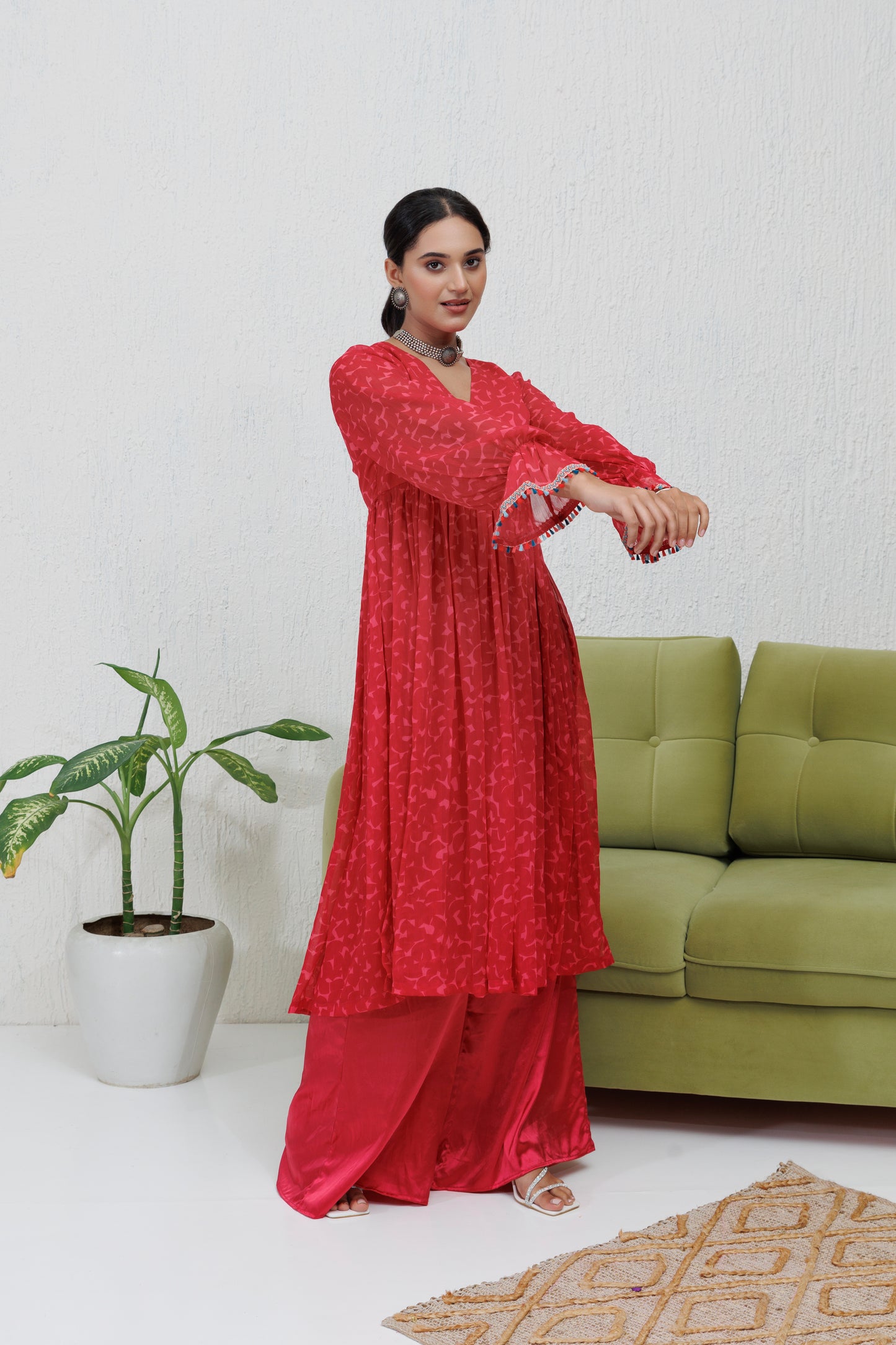 Mystique Melange: Carmine Naayra set