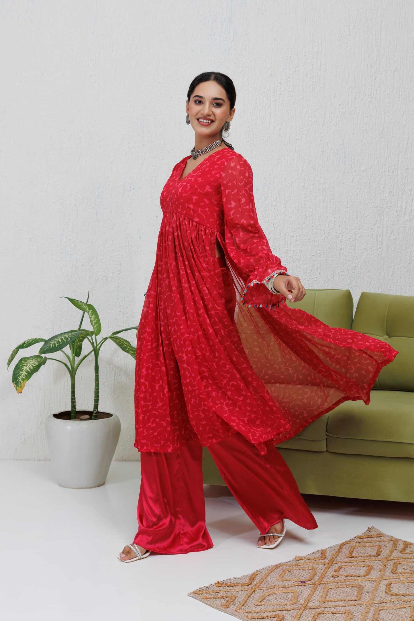 Mystique Melange: Carmine Naayra set