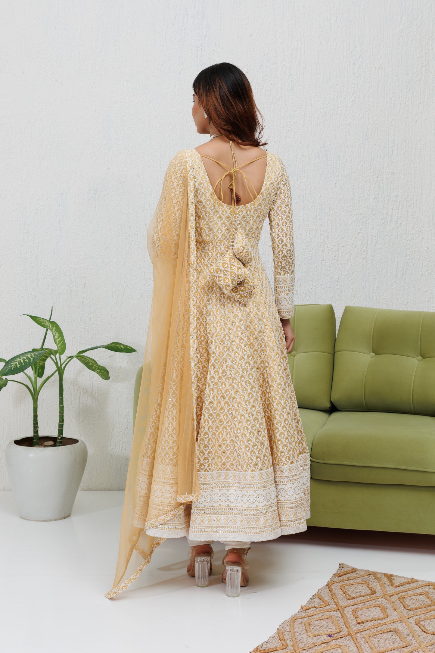 Mystique Melange: Biscotti Embroidered Anarkali