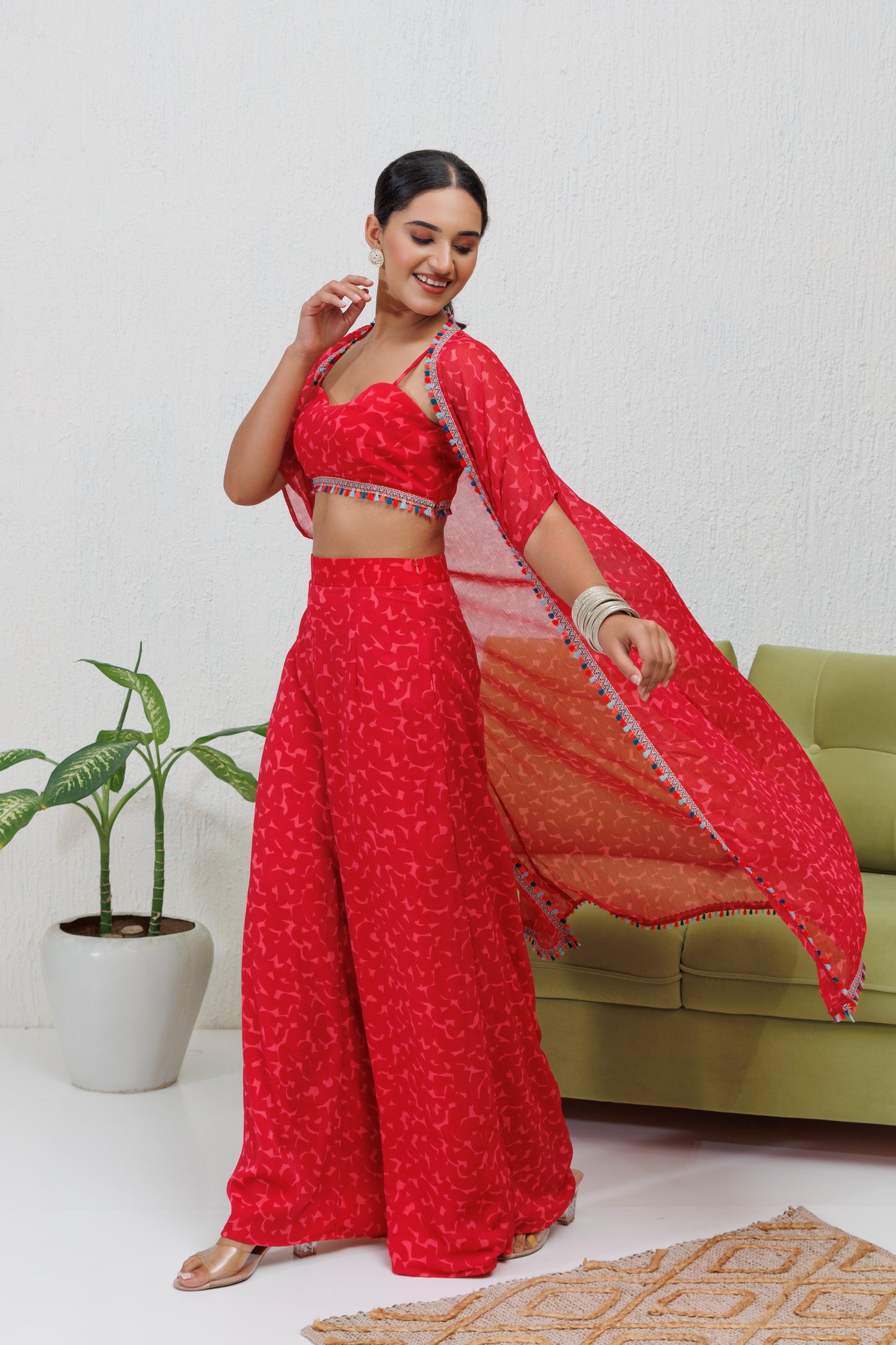 Mystique Melange: Carmine Shrug set