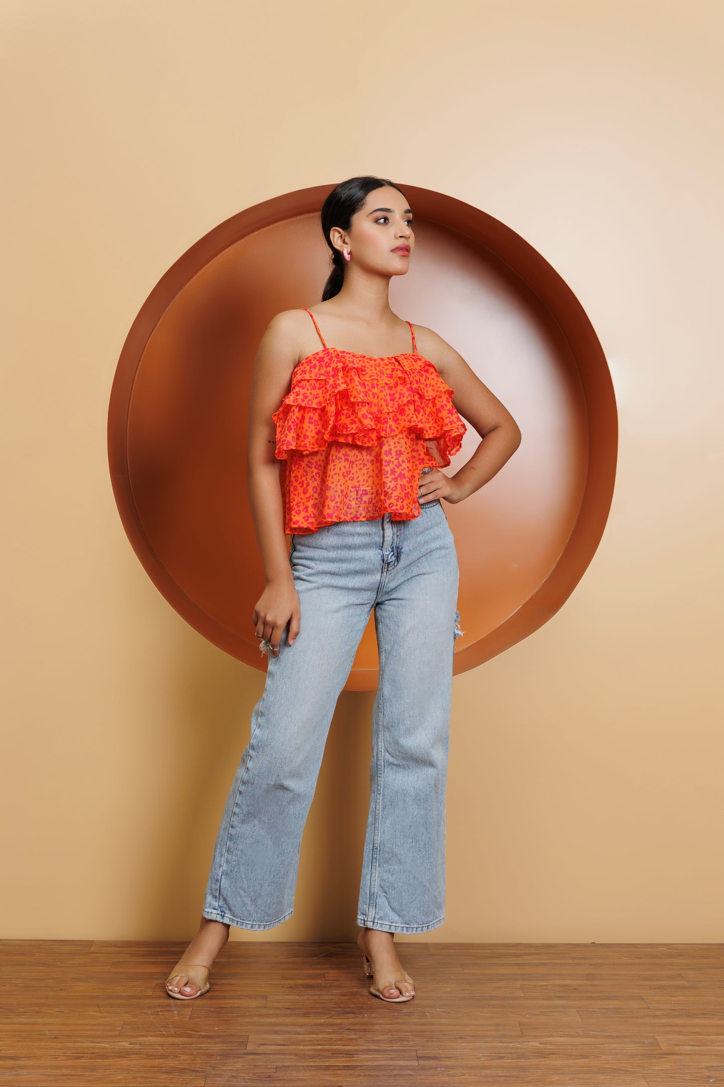 Frontier Chic: Sapphire blue top