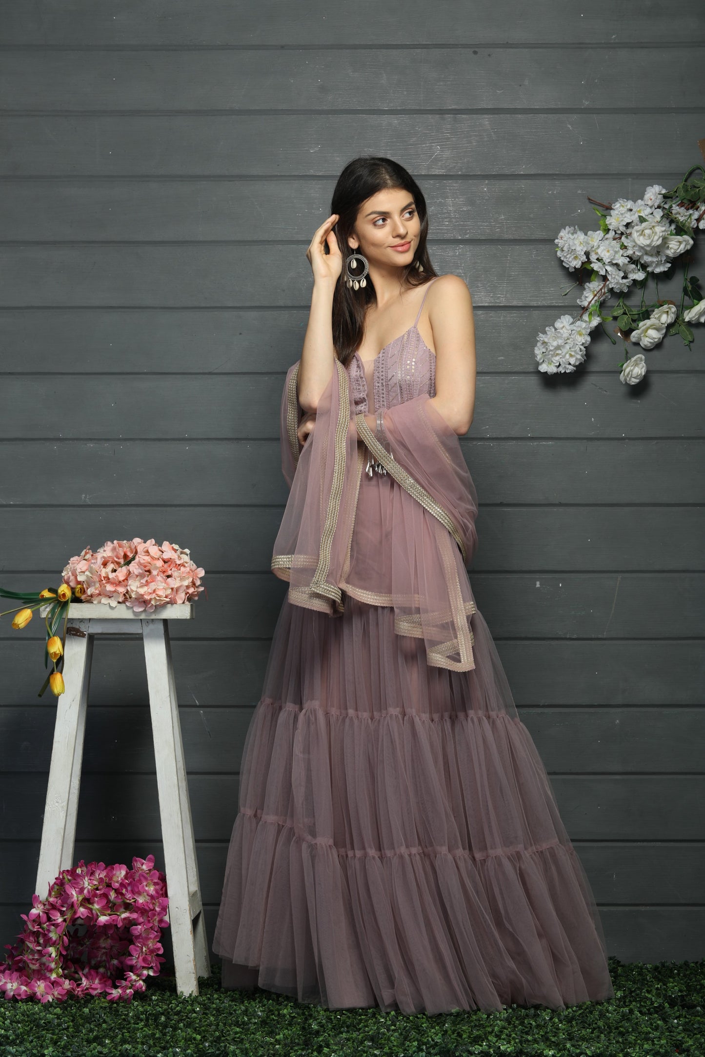 Lavender Lehenga Set