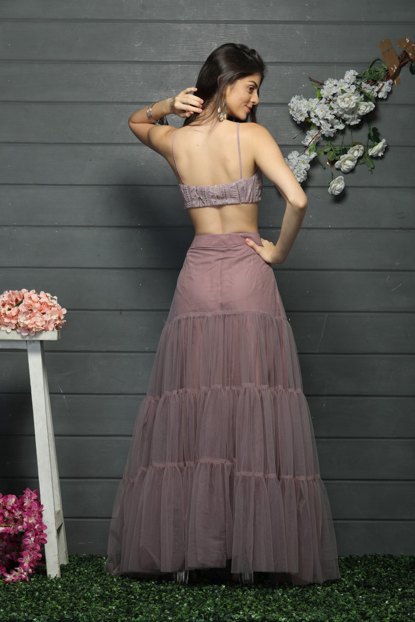 Lavender Lehenga Set