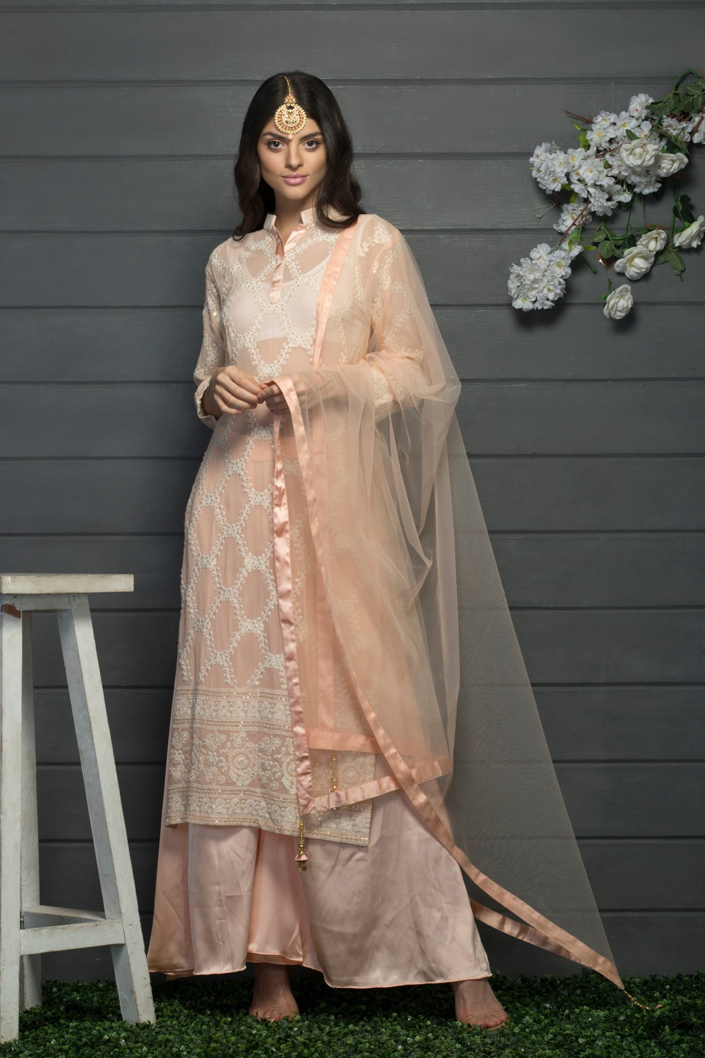 Peach Kurta set