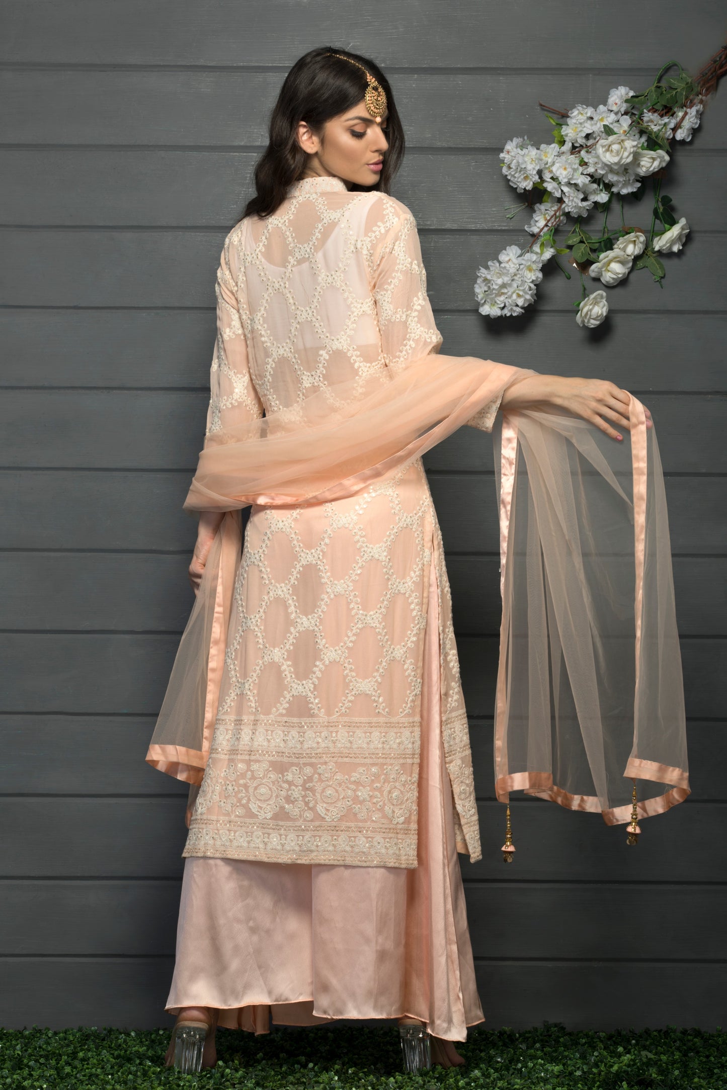 Peach Kurta set