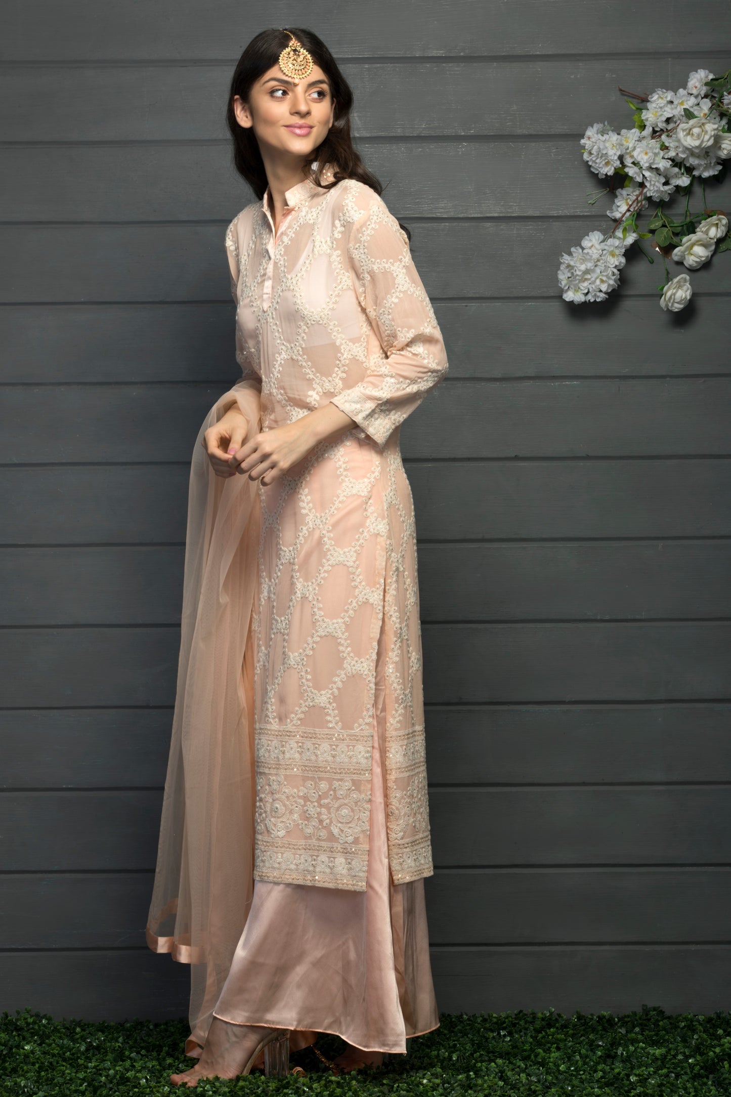 Peach Kurta set