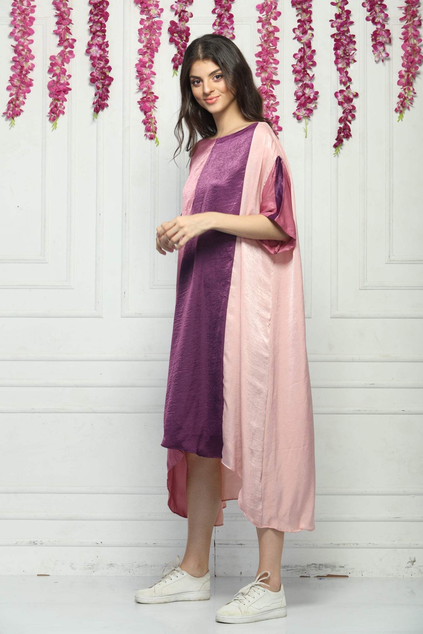 baggy silk dress