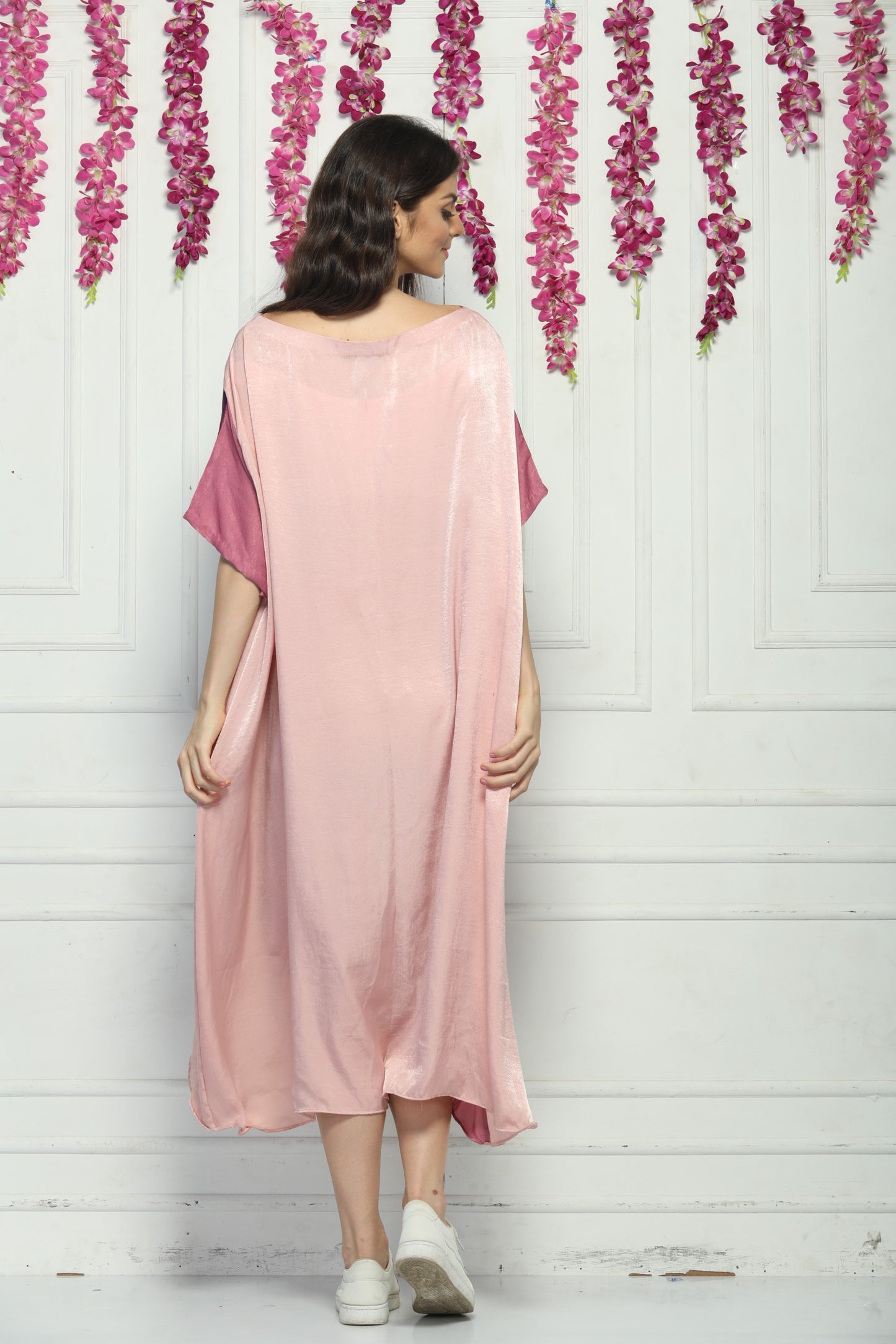 baggy silk dress