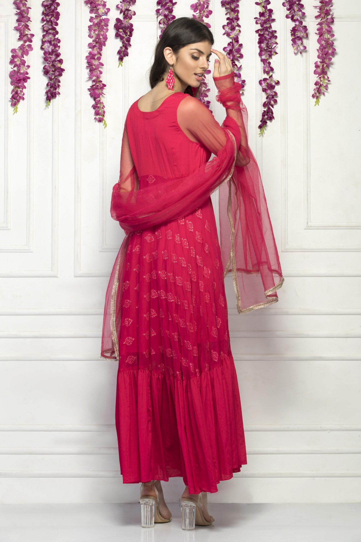 Indo western A-line dress