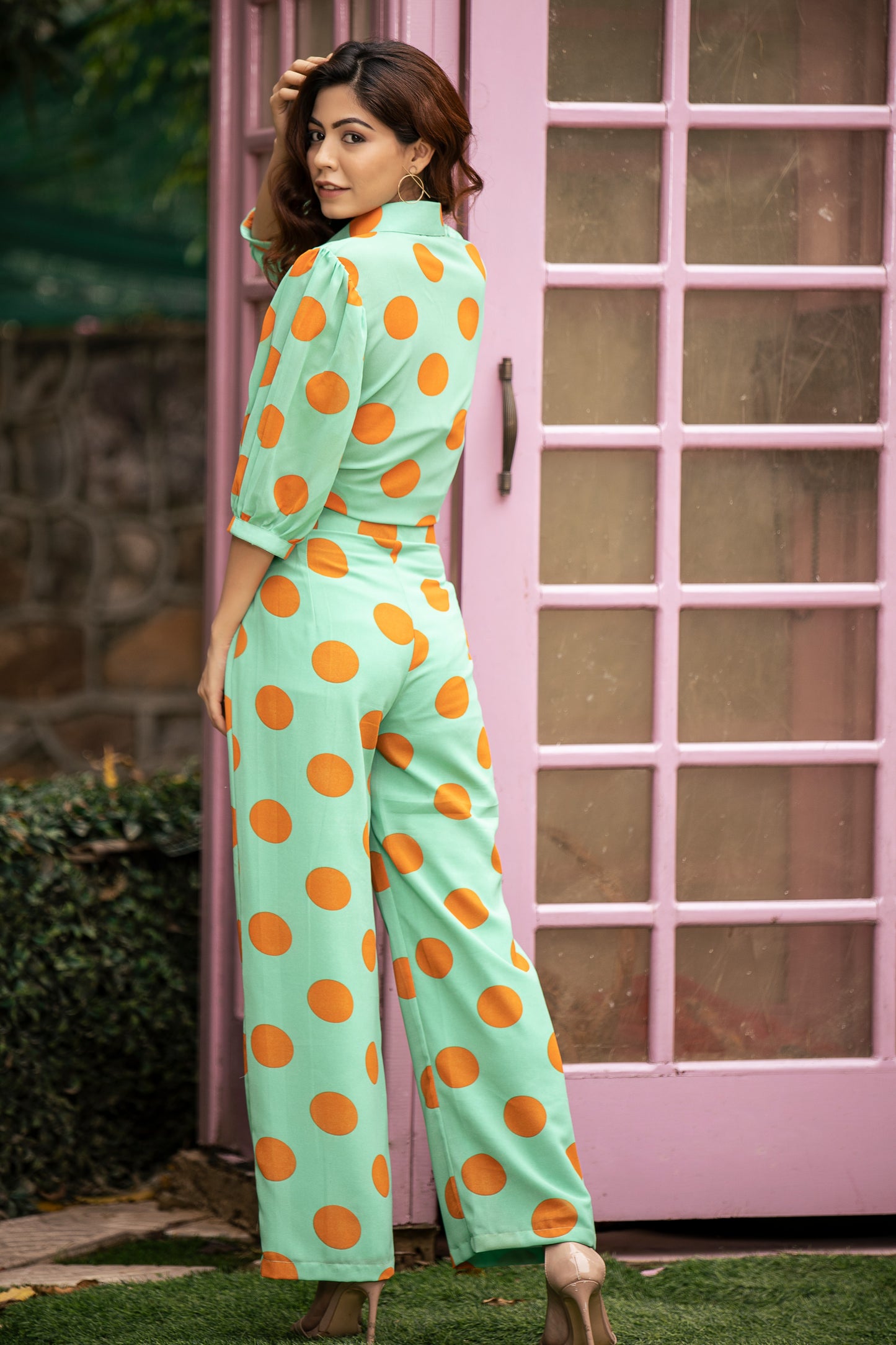 Polka dot coord set