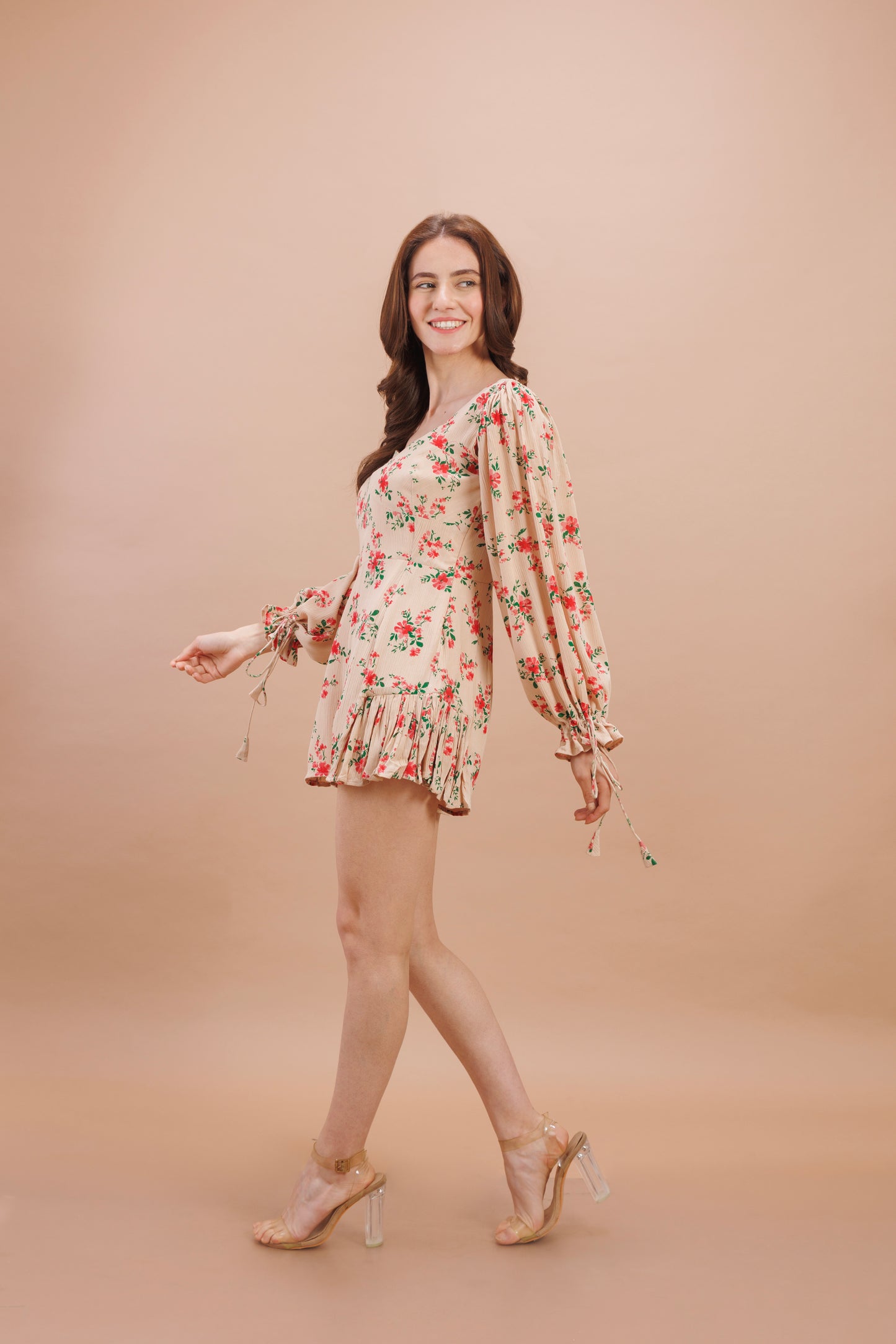 "Magnolia printed romper"
