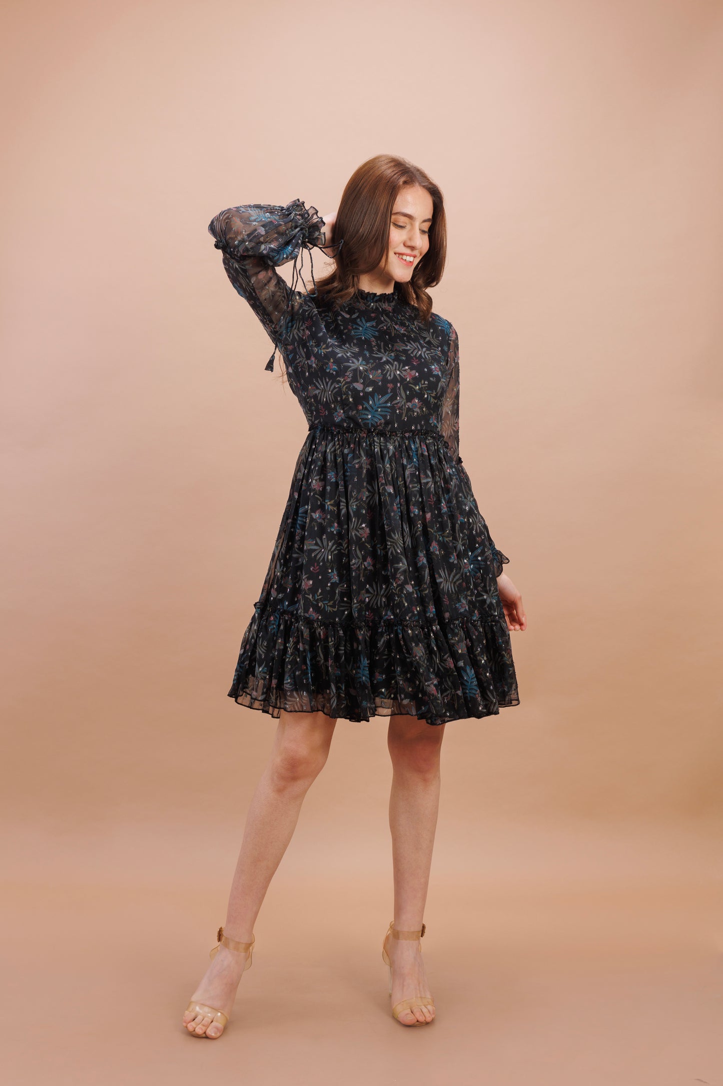 "Onyx printed dress"