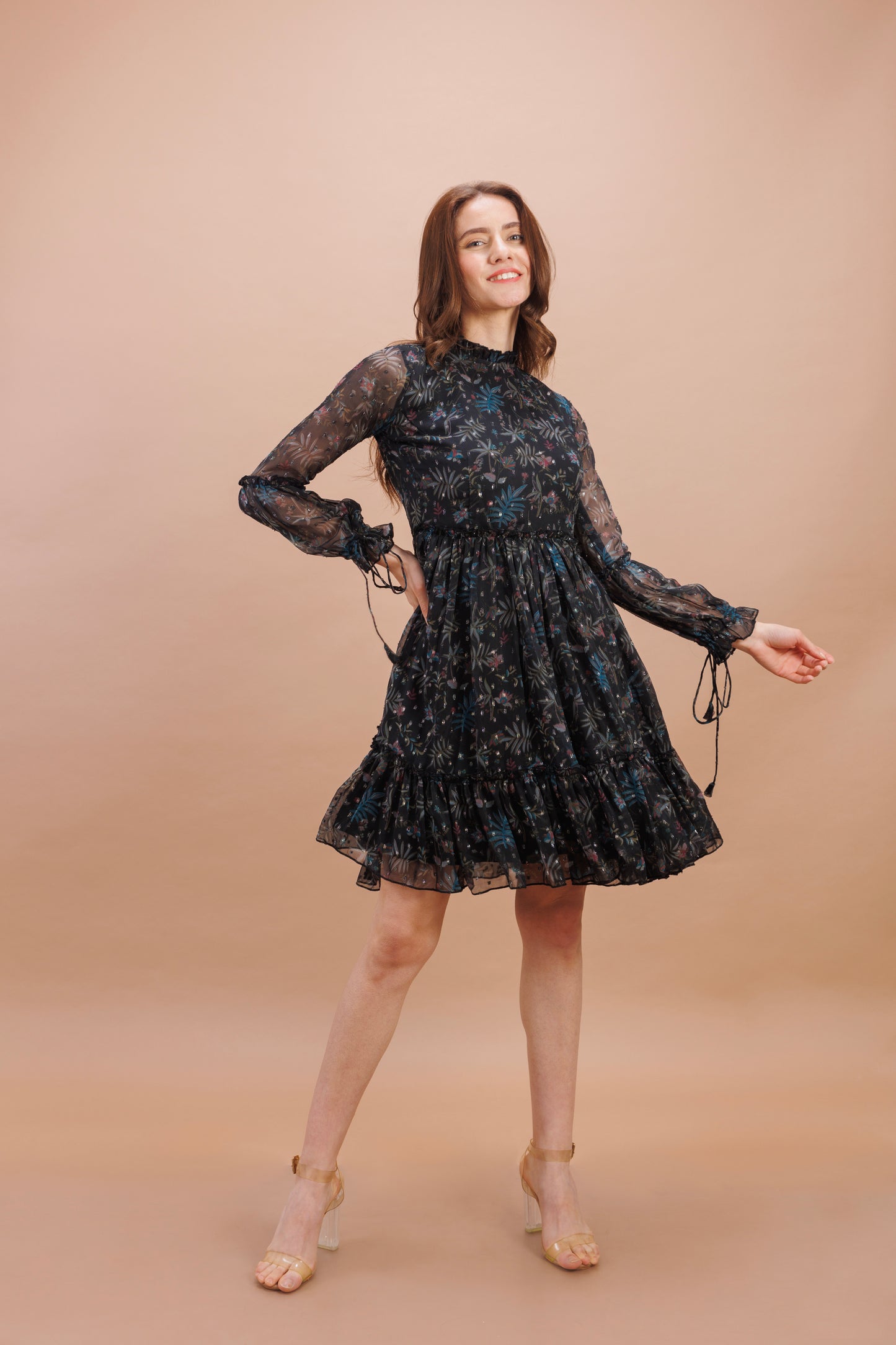 "Onyx printed dress"