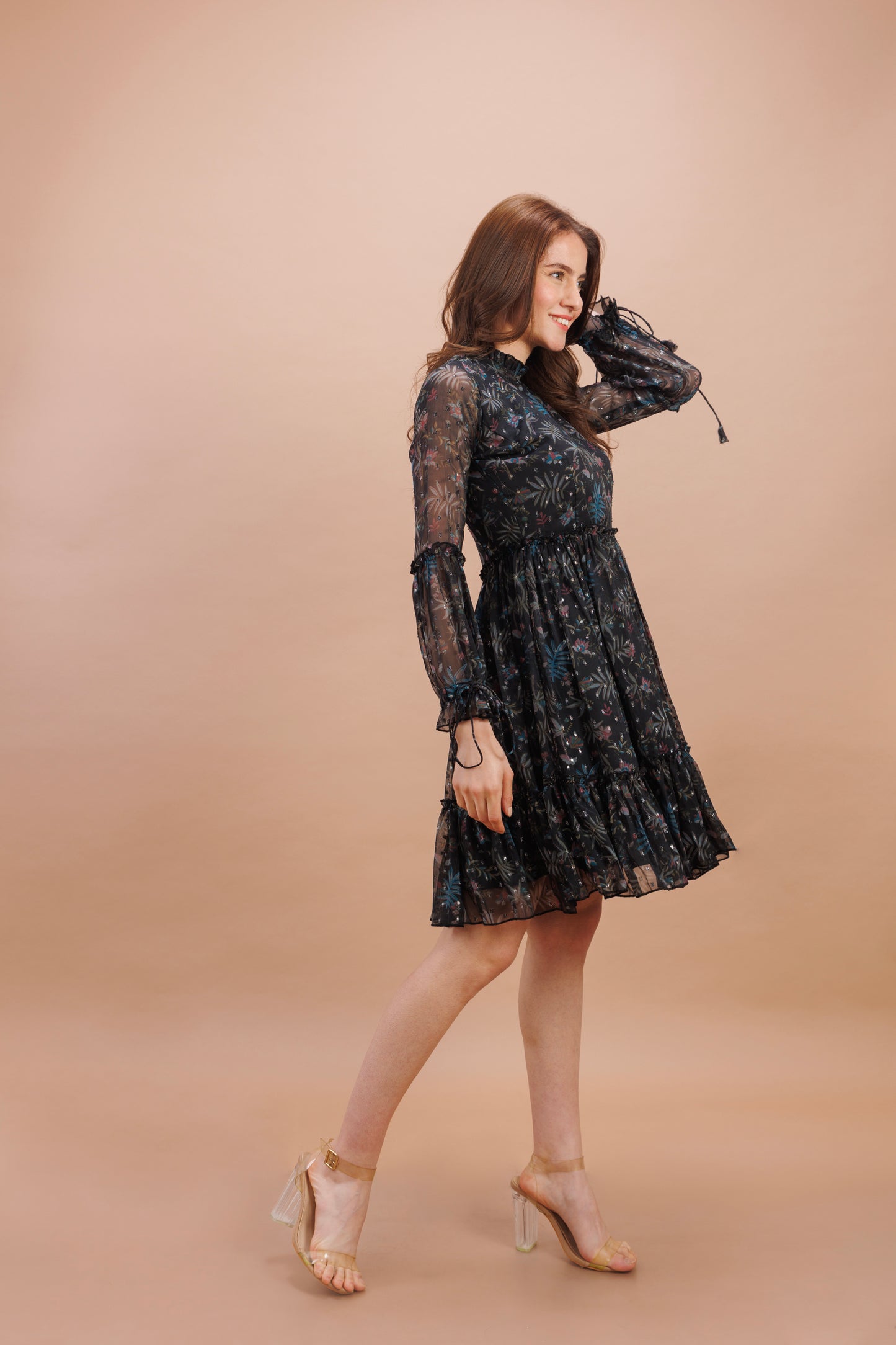 "Onyx printed dress"