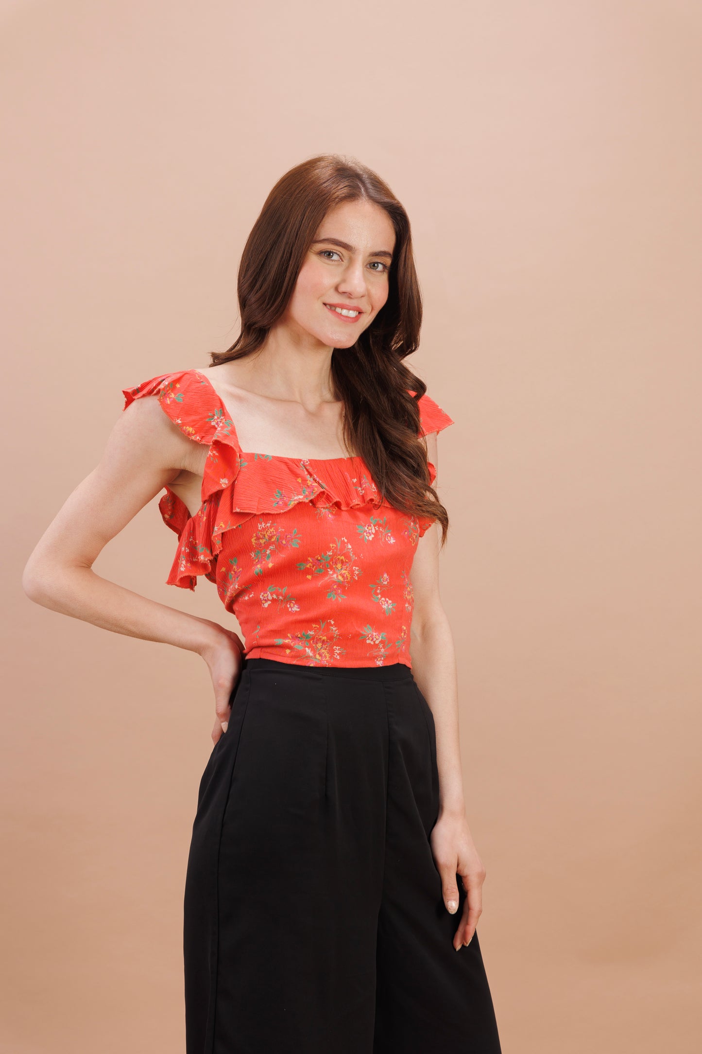 "Marmalade printed crop top"