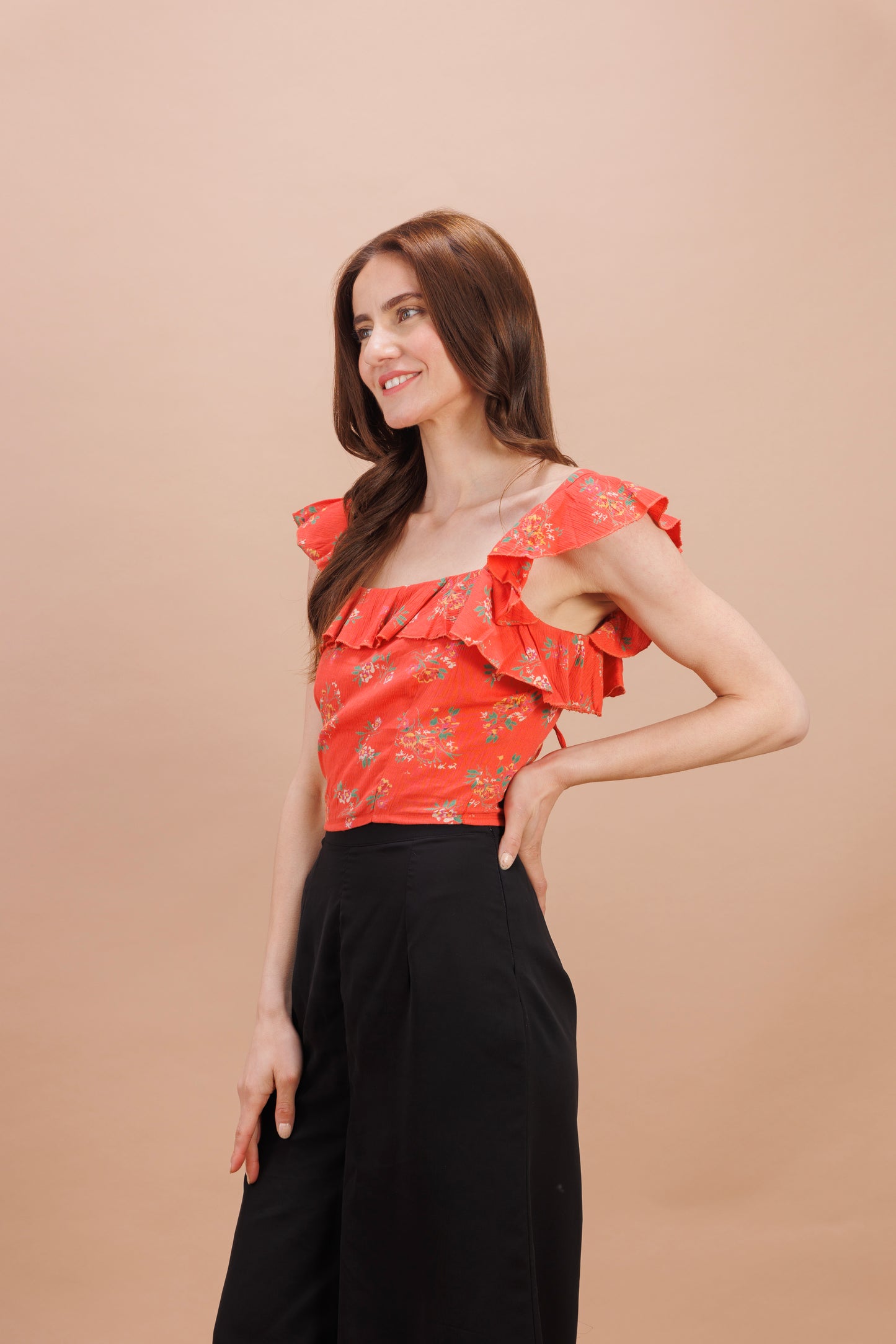 "Marmalade printed crop top"