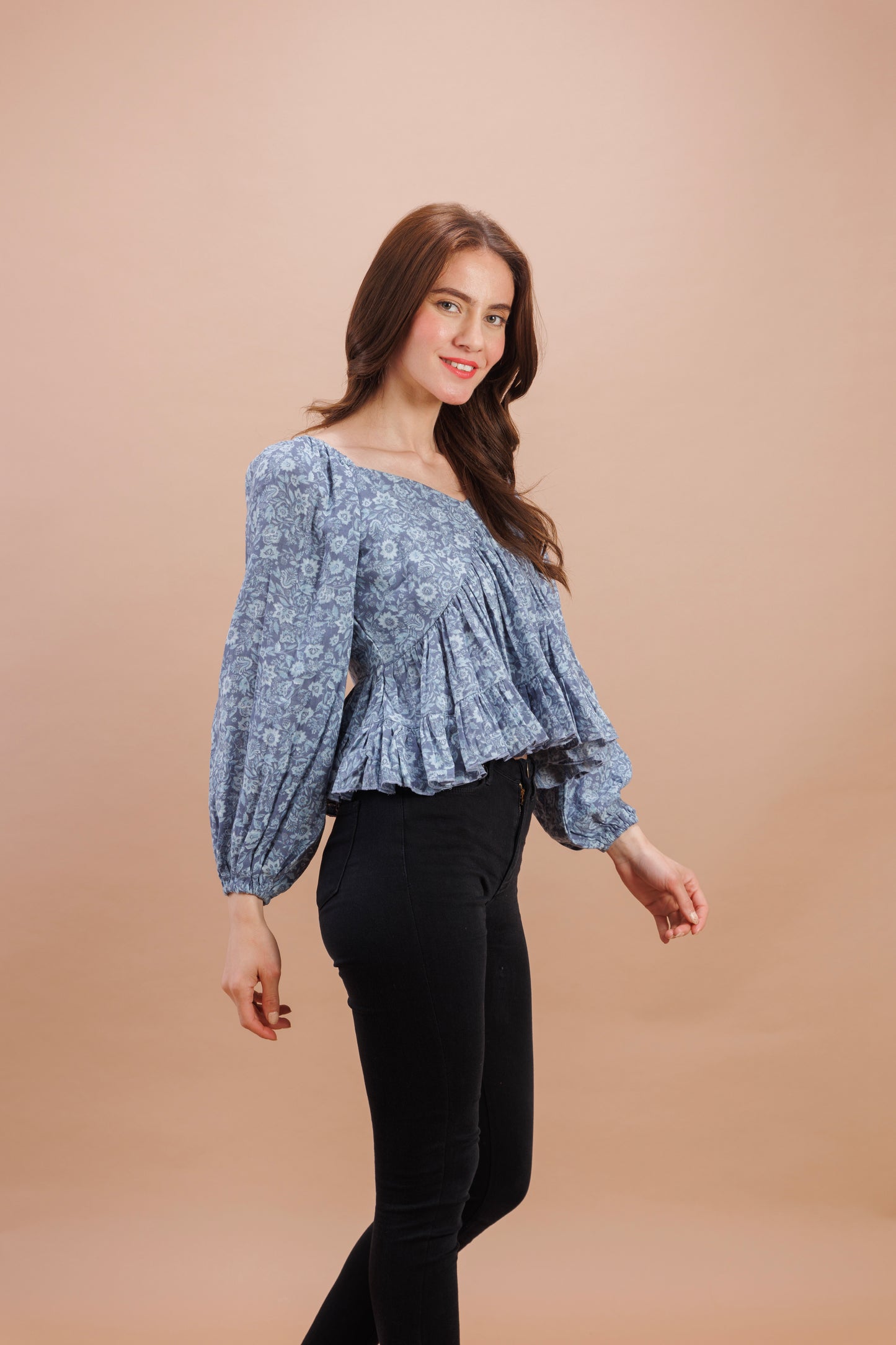 "Carolina peplum top"
