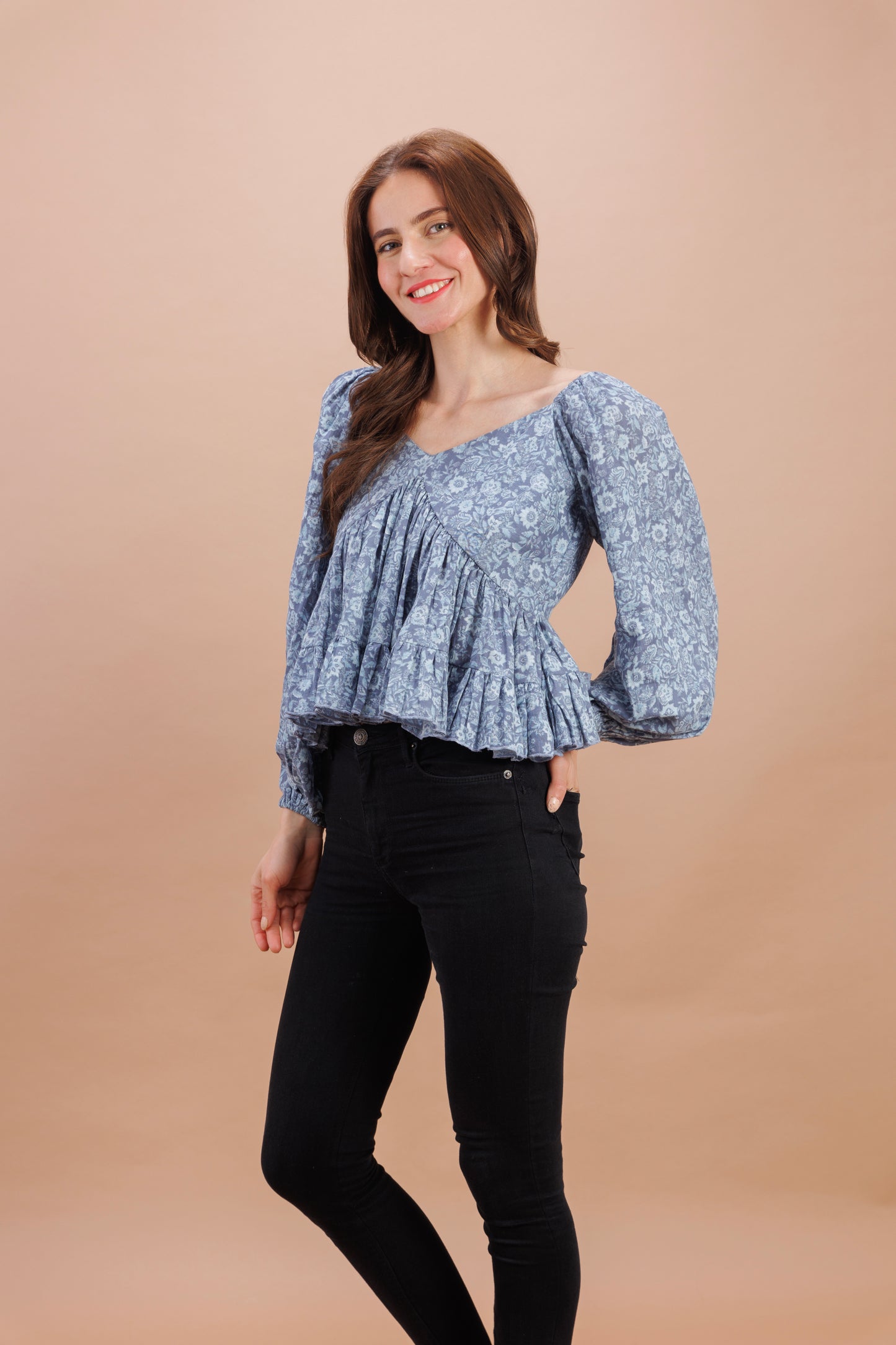 "Carolina peplum top"