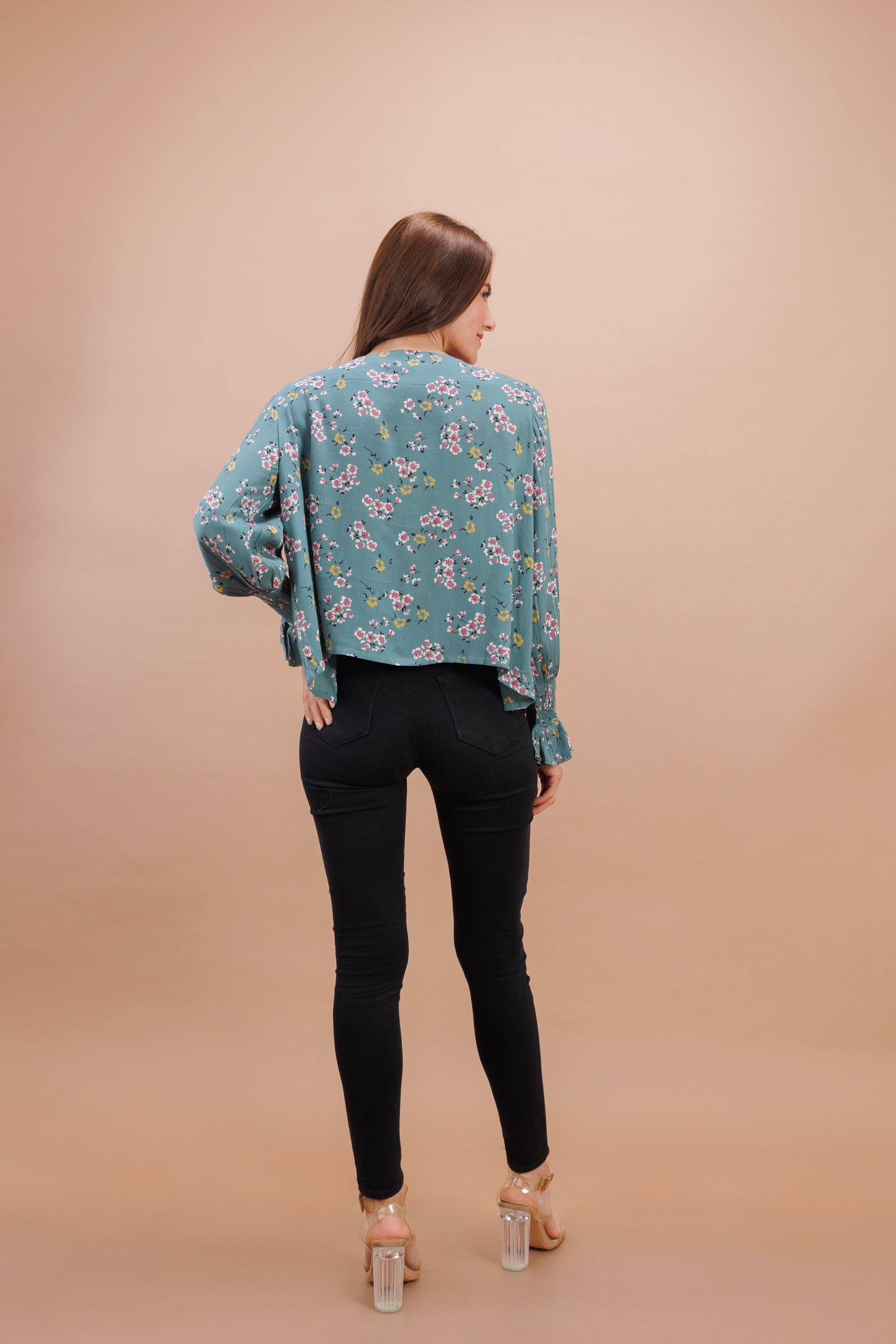 "Sapphire blue top"