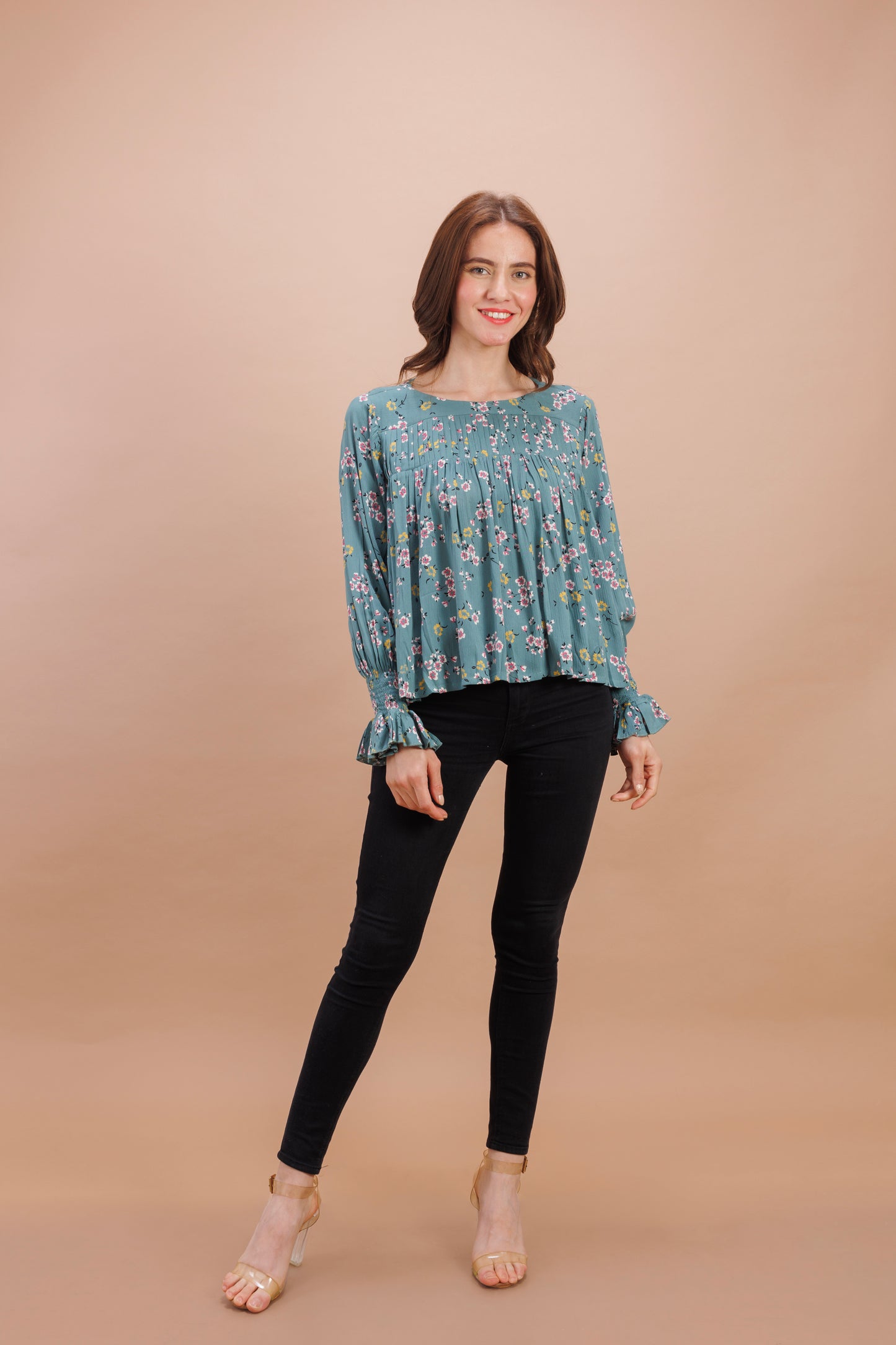 "Sapphire blue top"