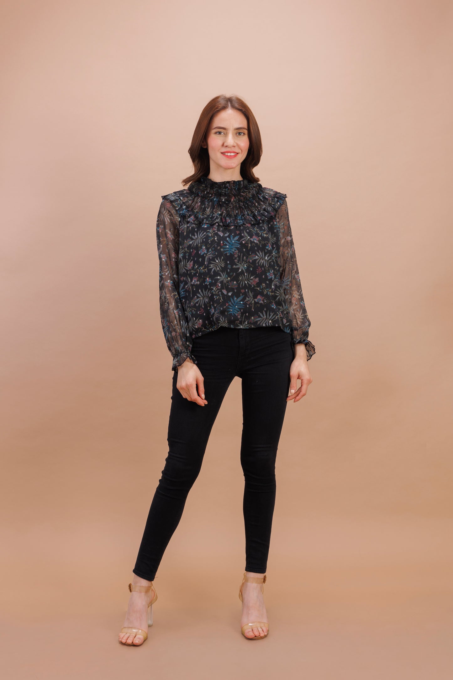 "Black full sleeve top"