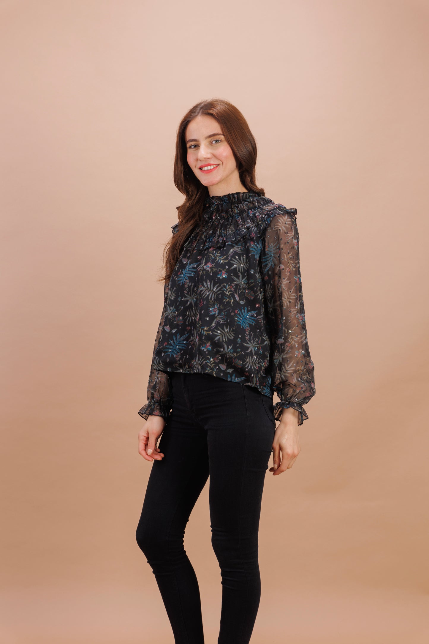 "Black full sleeve top"
