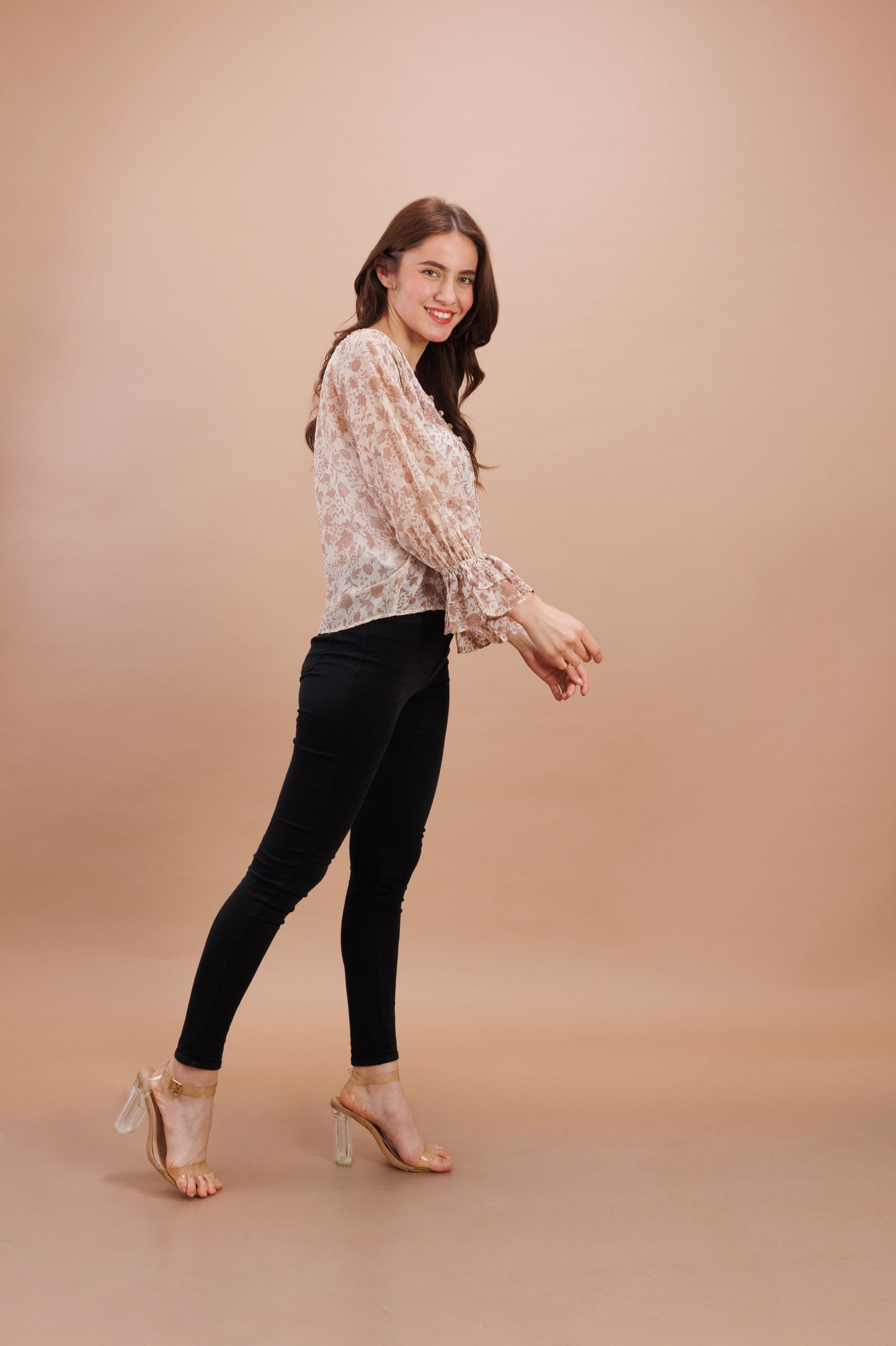 "Atrium floral print top"