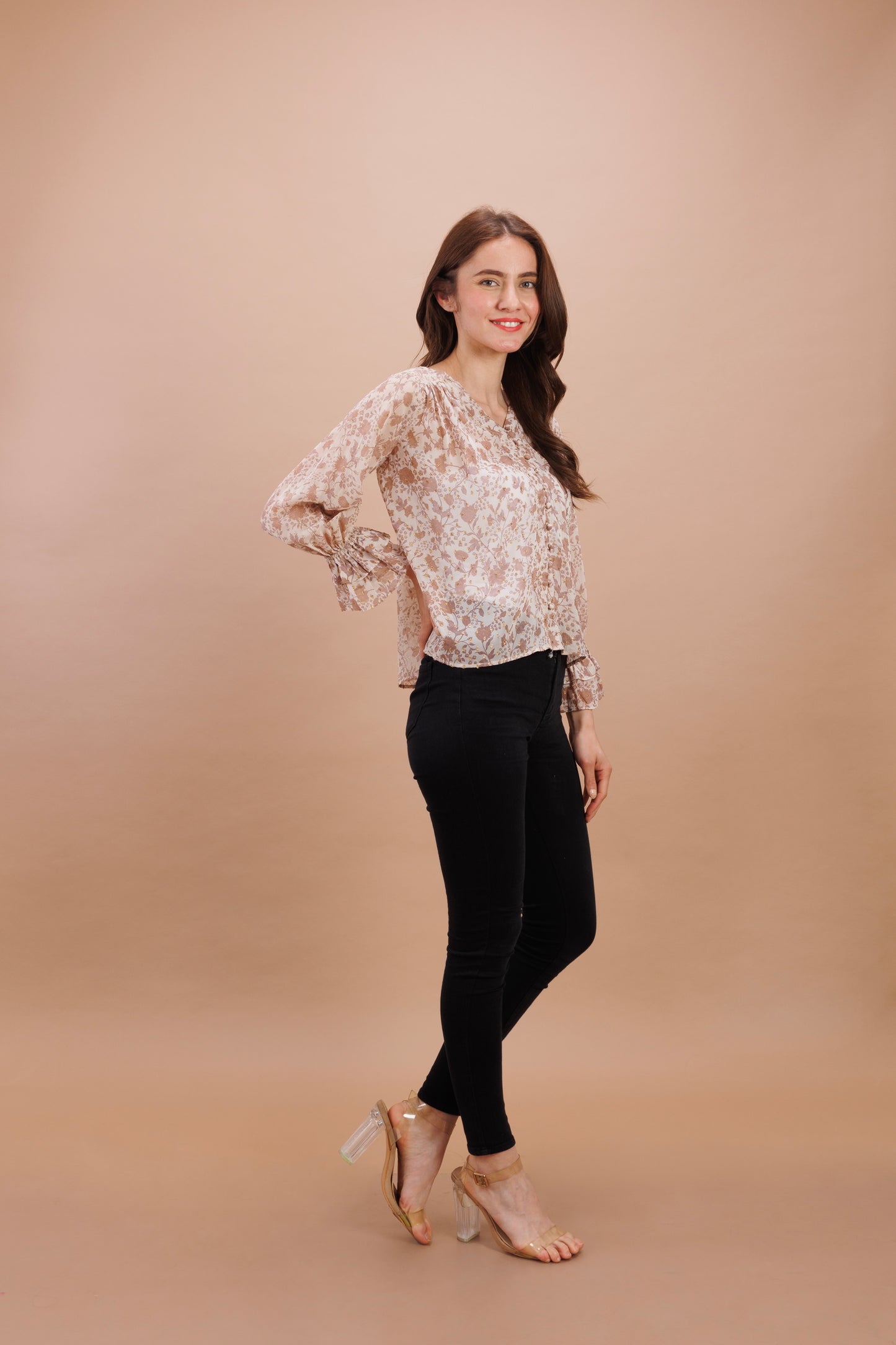 "Atrium floral print top"