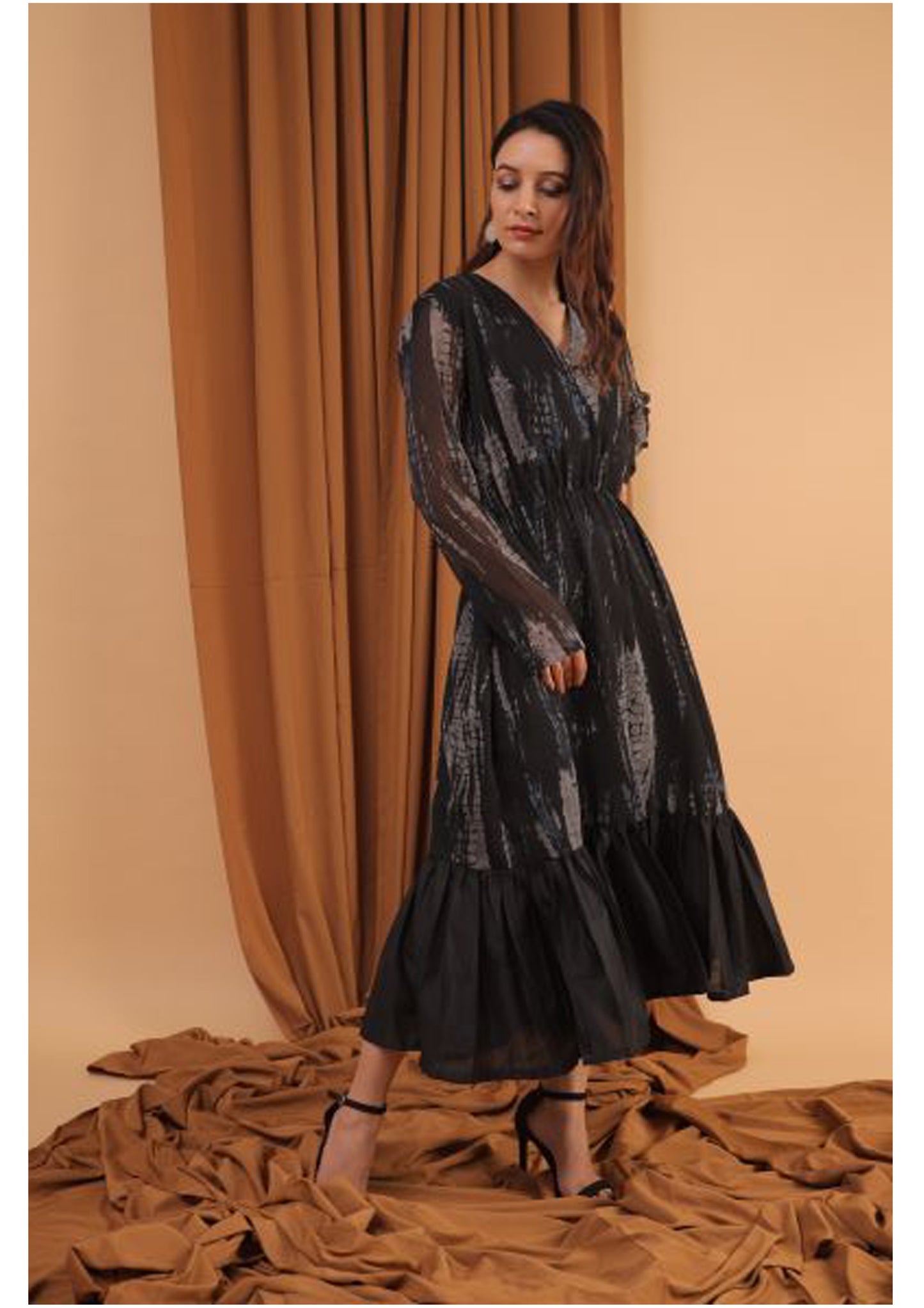 statement printed dress