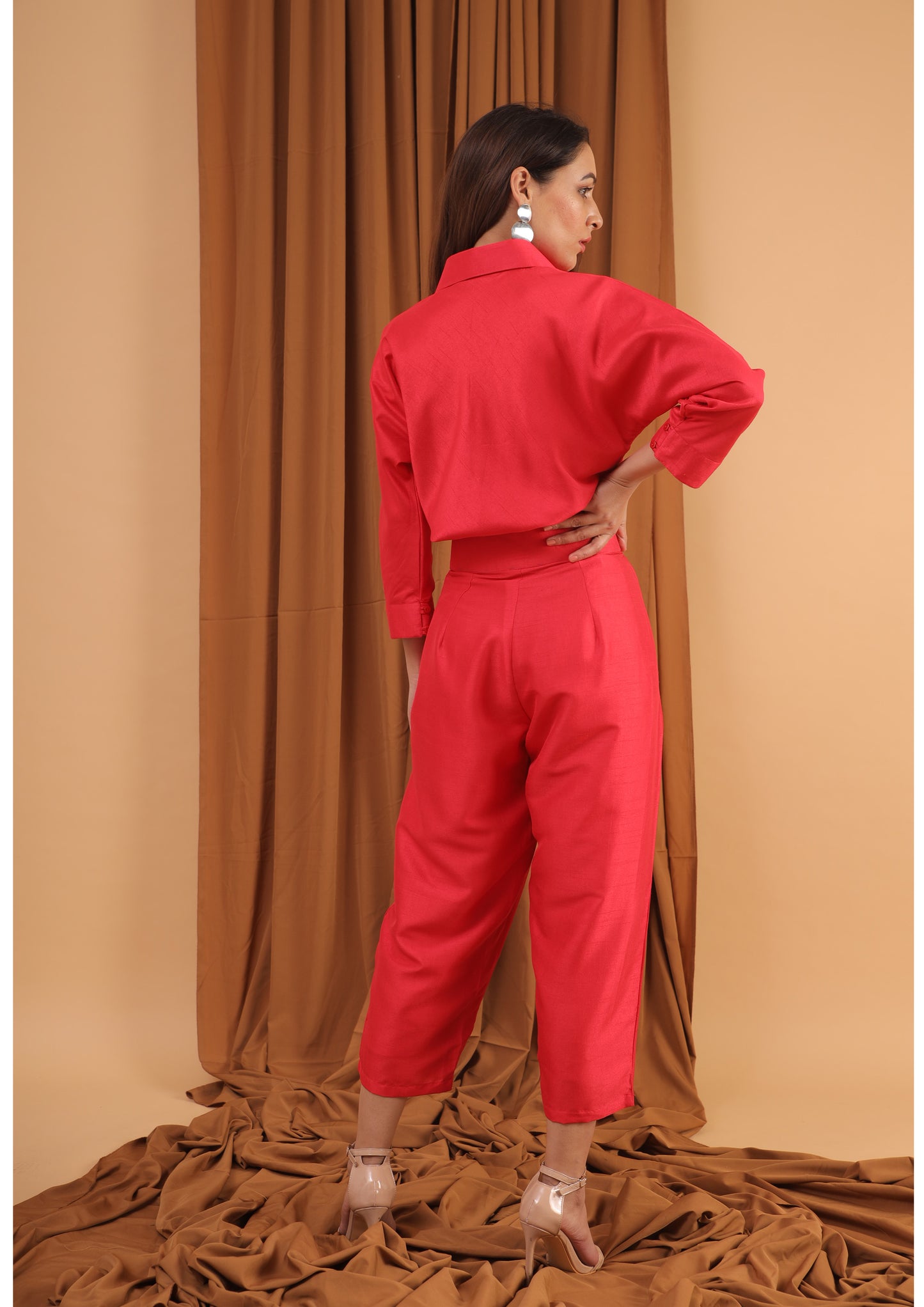 crimson red formal set