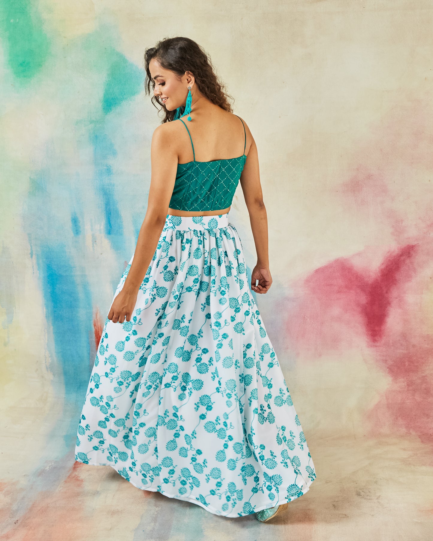 GARVILI CORSET TOP AND SKIRT SET