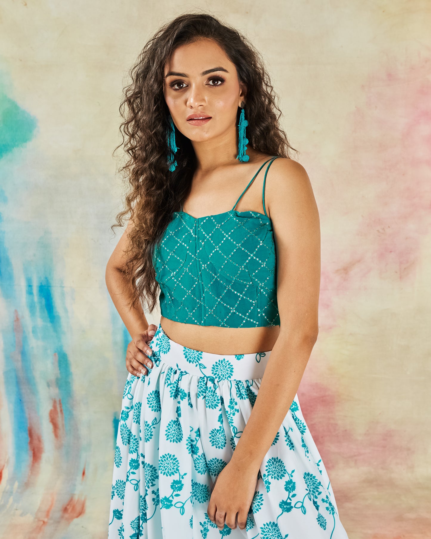 GARVILI CORSET TOP AND SKIRT SET