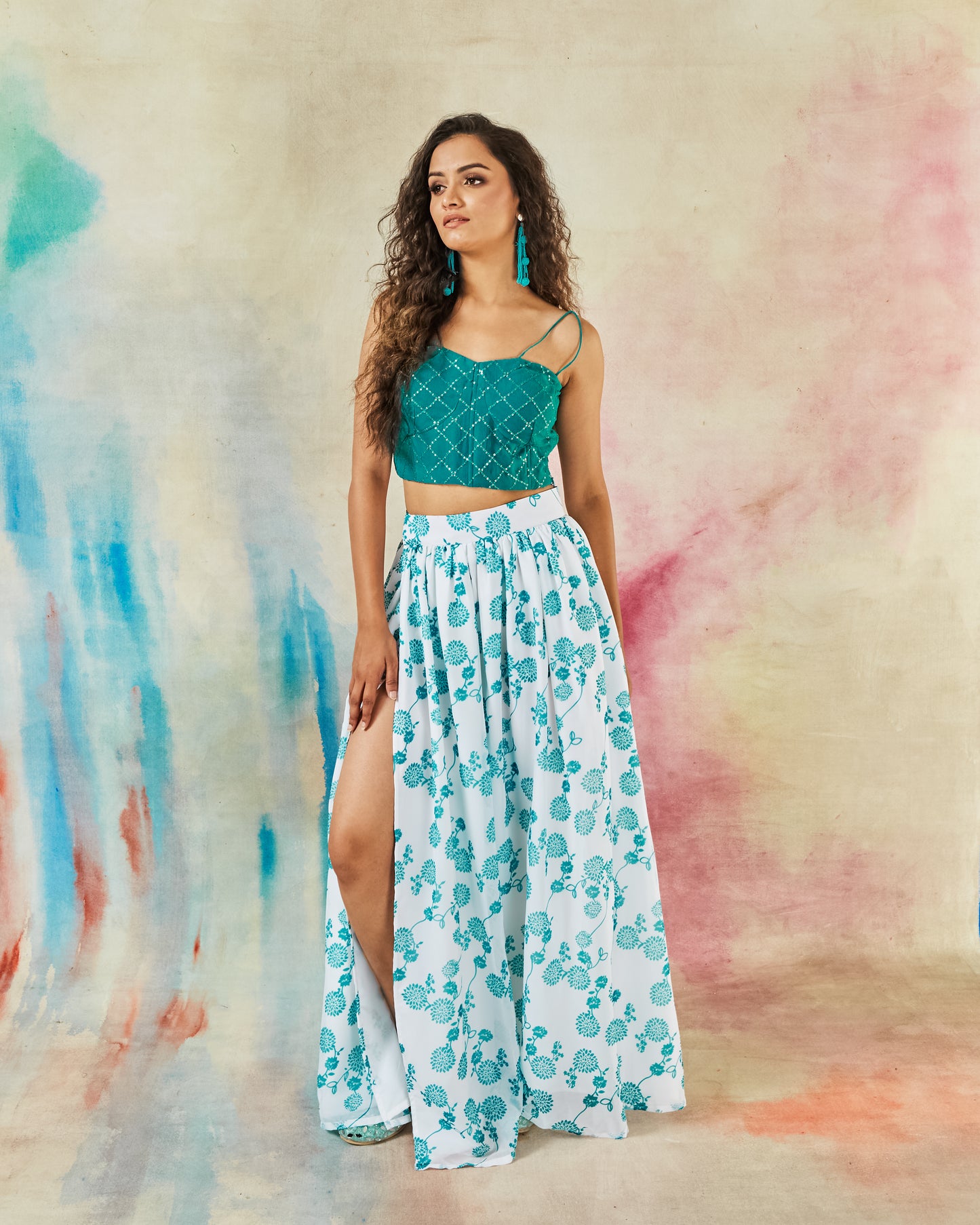 GARVILI CORSET TOP AND SKIRT SET