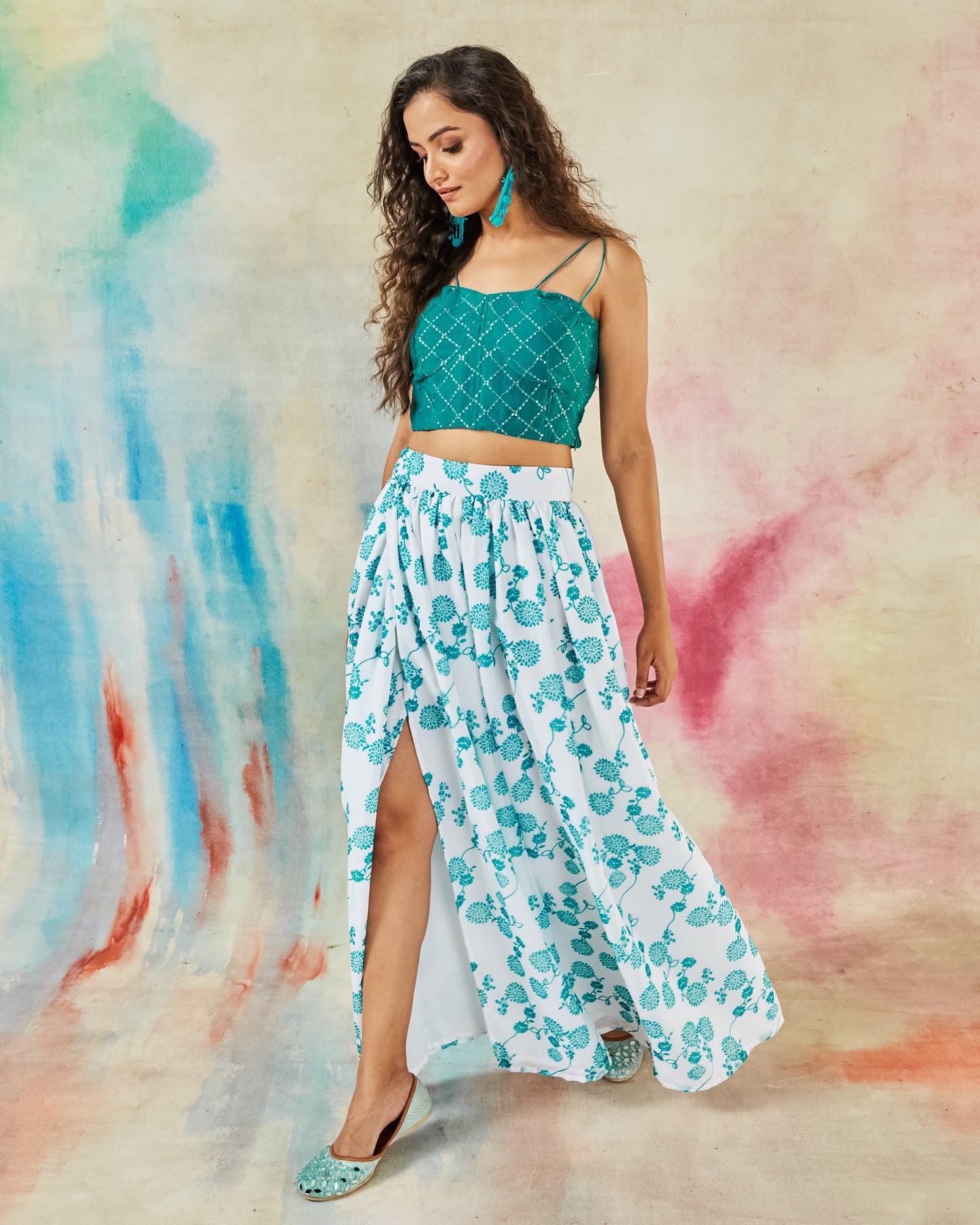 GARVILI CORSET TOP AND SKIRT SET