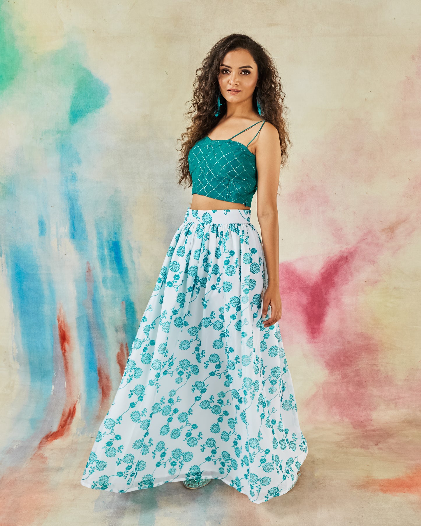 GARVILI CORSET TOP AND SKIRT SET