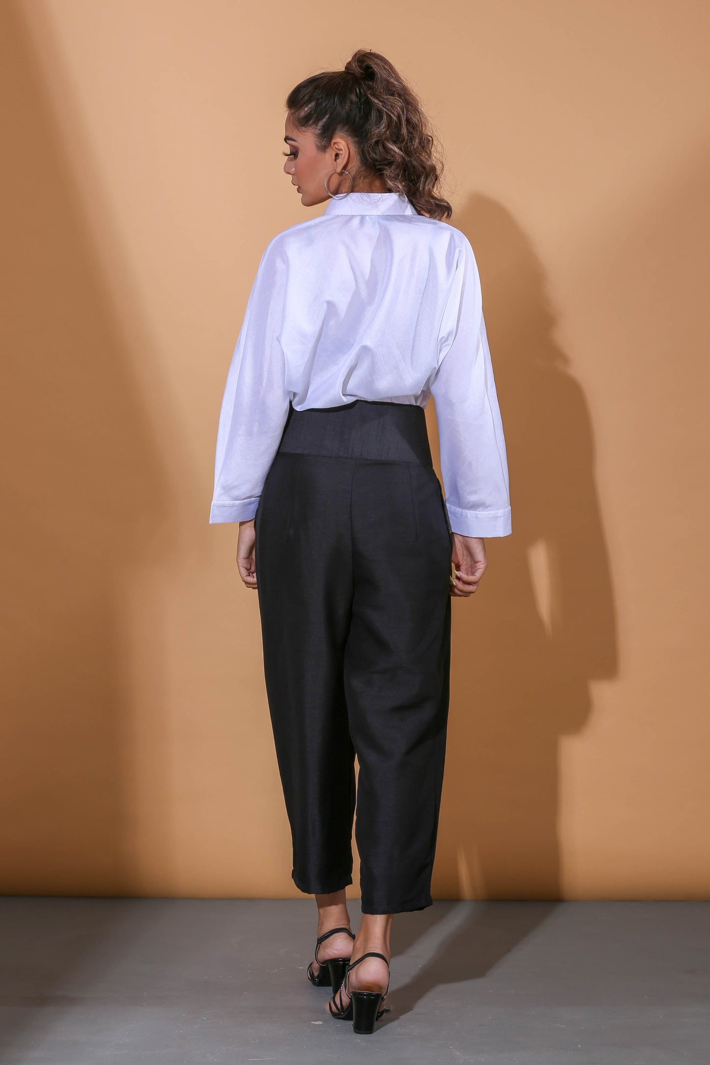 Adhikam- Black and white formal set