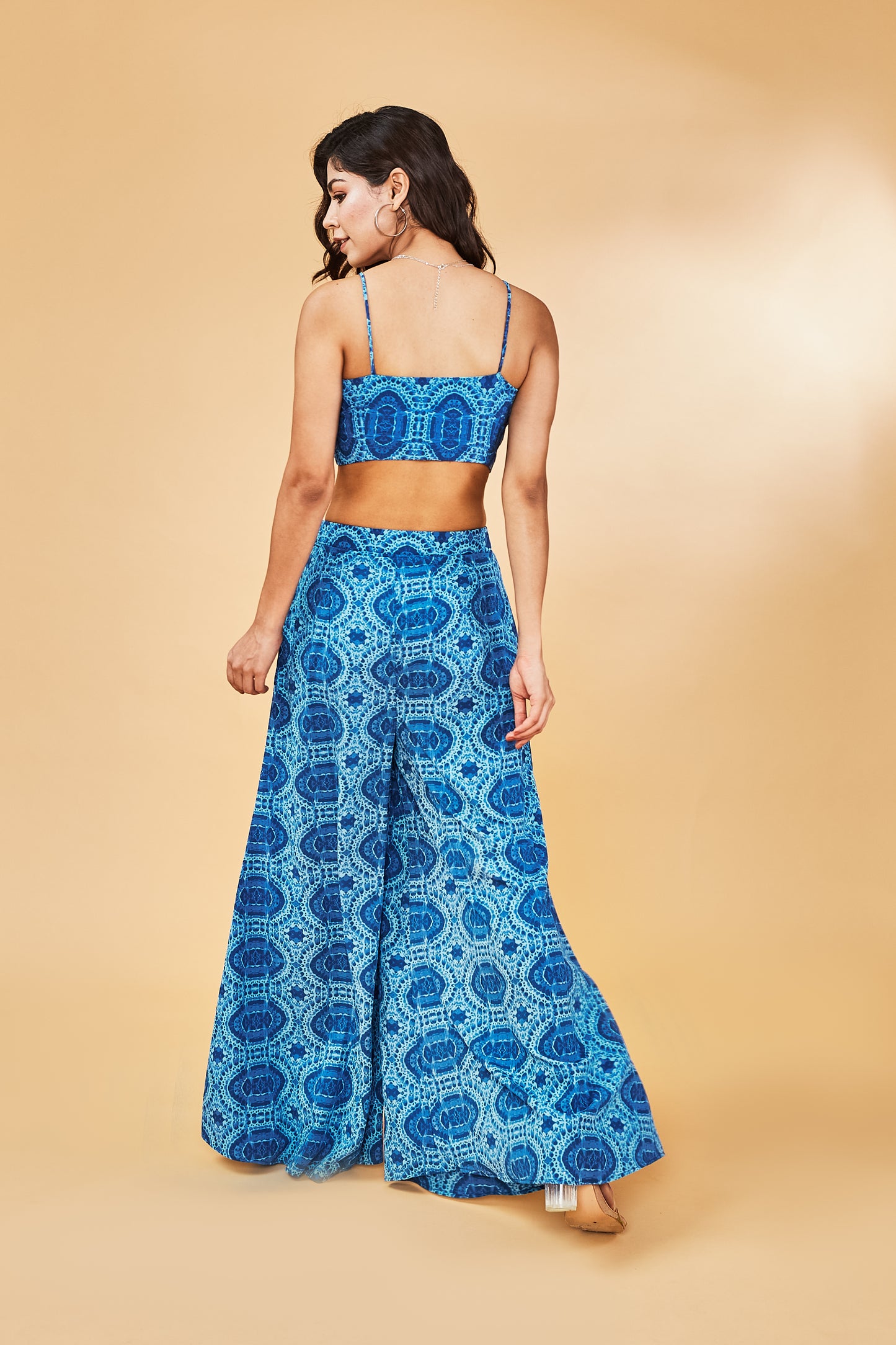 Blue tie me up top set