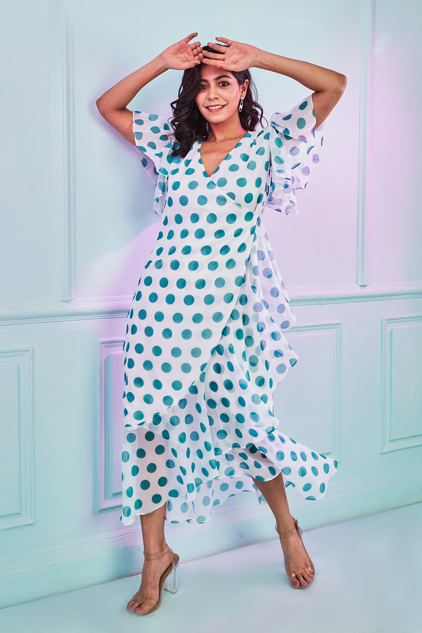Polka Dot Ruffle dress