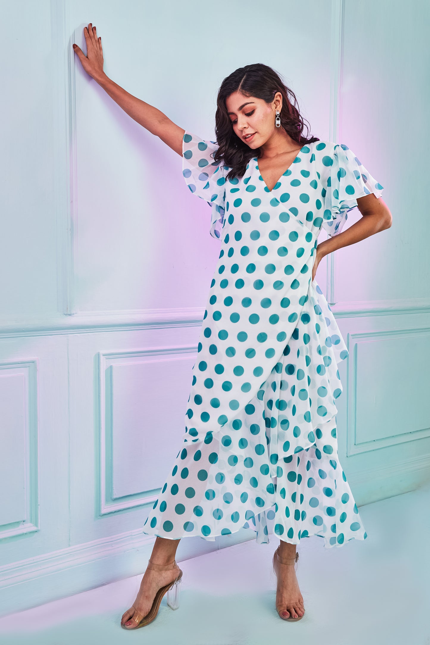 Polka Dot Ruffle dress