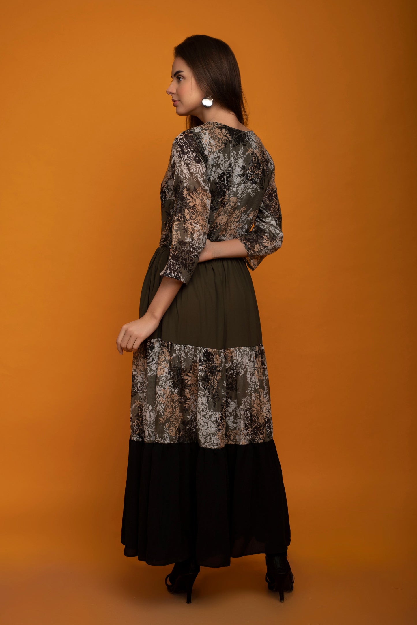 Tiered long dress